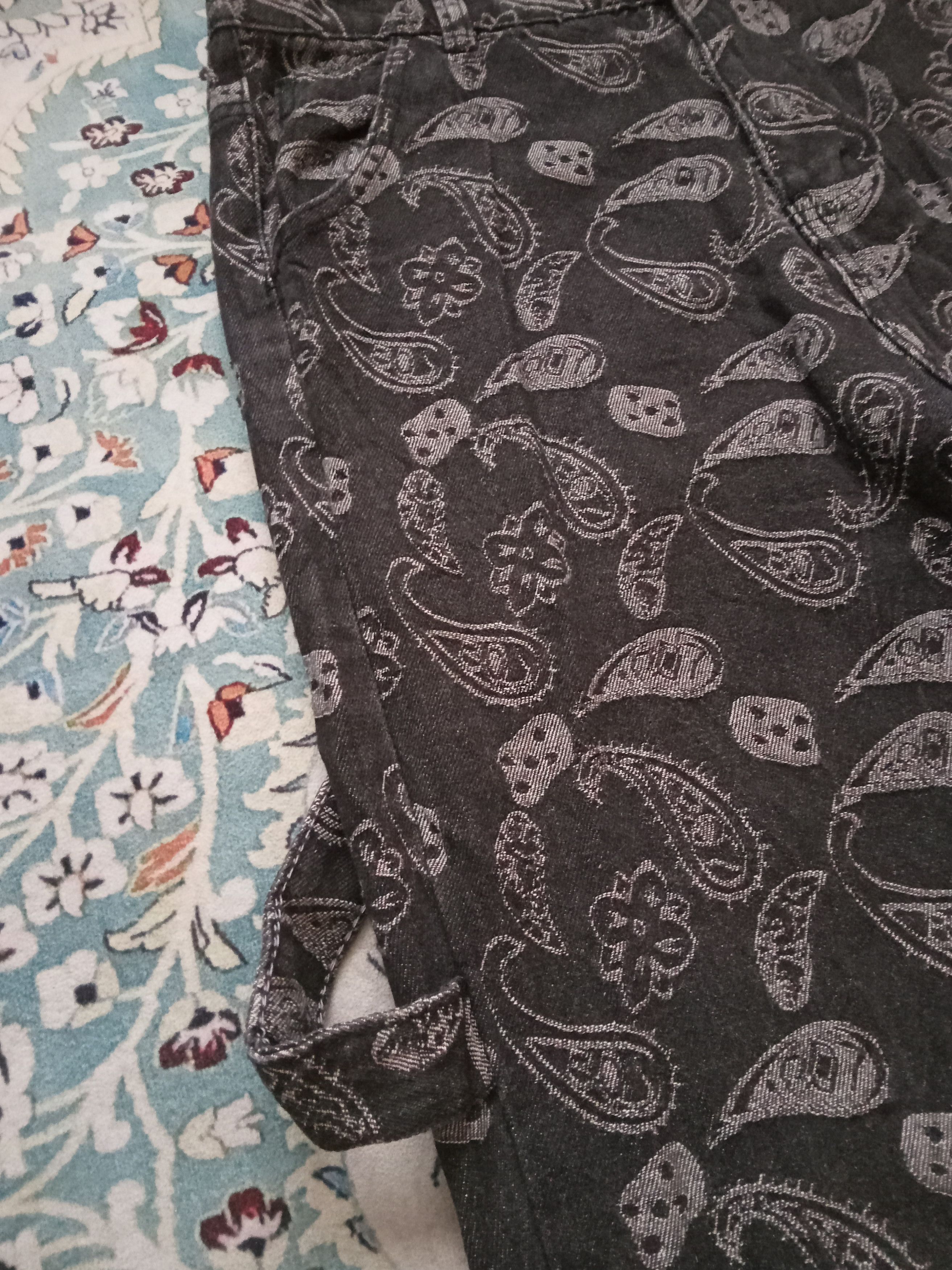 Other N7 Official Rare Paisley Design High Waist Carpenter Pants Size US 29 - 4 Thumbnail
