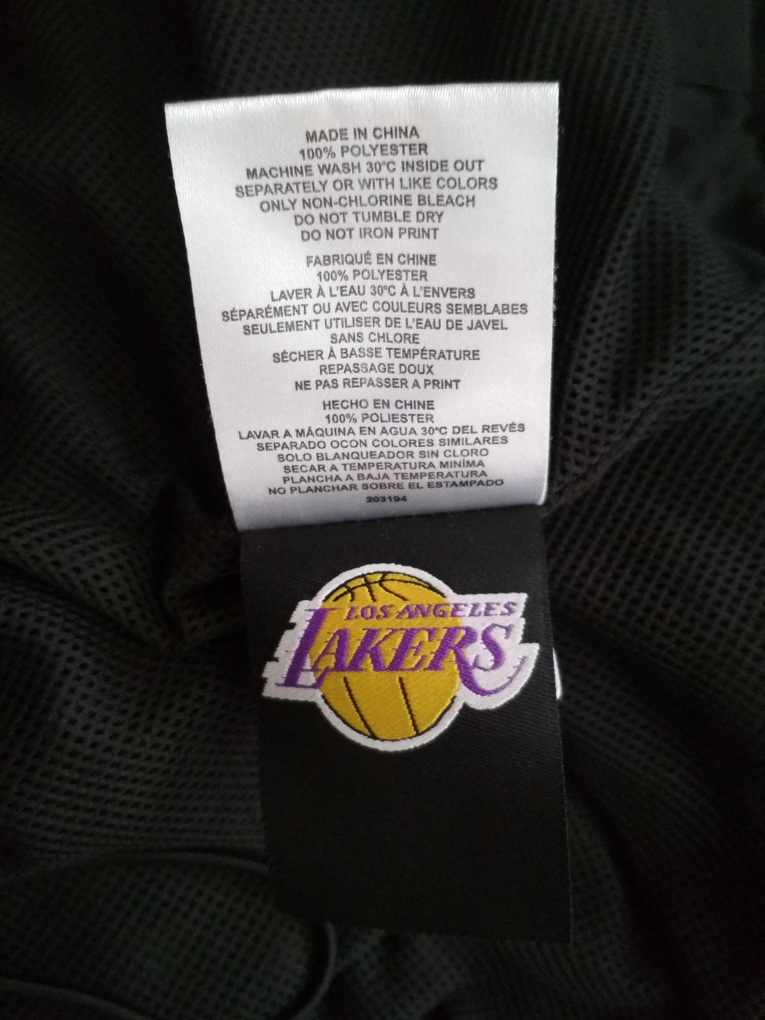 NBA New Era Los Angeles Lakers NBA light jacket windbreaker M/L Size US M / EU 48-50 / 2 - 7 Thumbnail