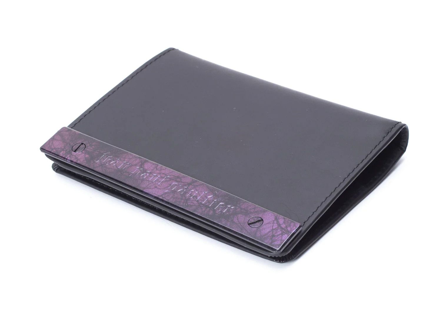 Jean Paul Gaultier Metal Logo Pass Case in Black Size ONE SIZE - 3 Thumbnail