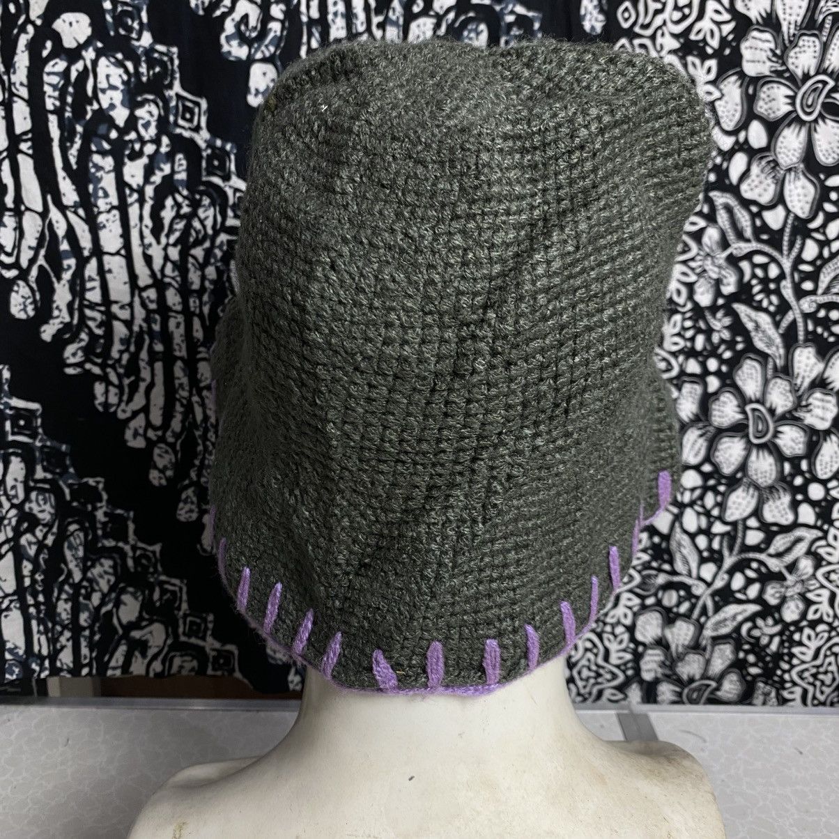 If Six Was Nine × Japanese Brand × Le Grande Bleu (L.G.B.) 2000s y2k hand knitted hats margiela style Size ONE SIZE - 4 Thumbnail