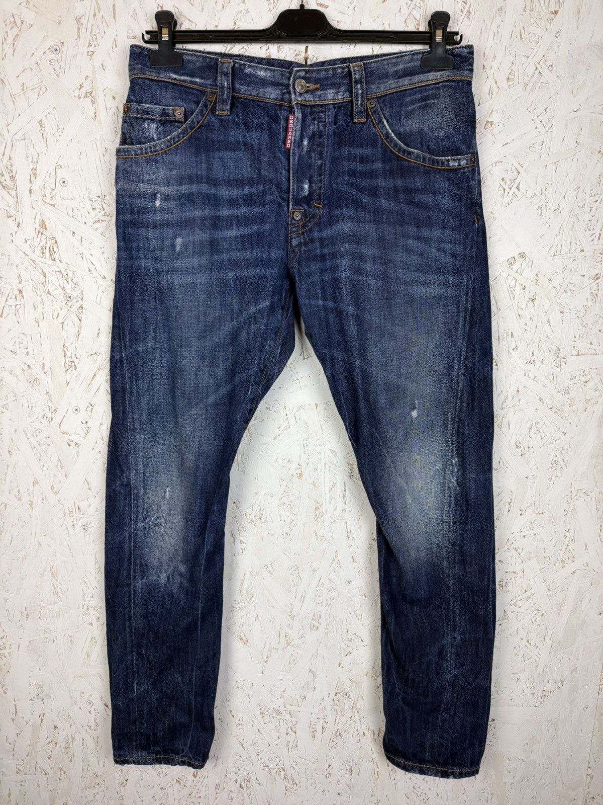 Dsquared2 Vintage Dsquared2 Indigo Distressed Blue Slim Fit Jeans 48 Size US 32 / EU 48 - 1 Thumbnail