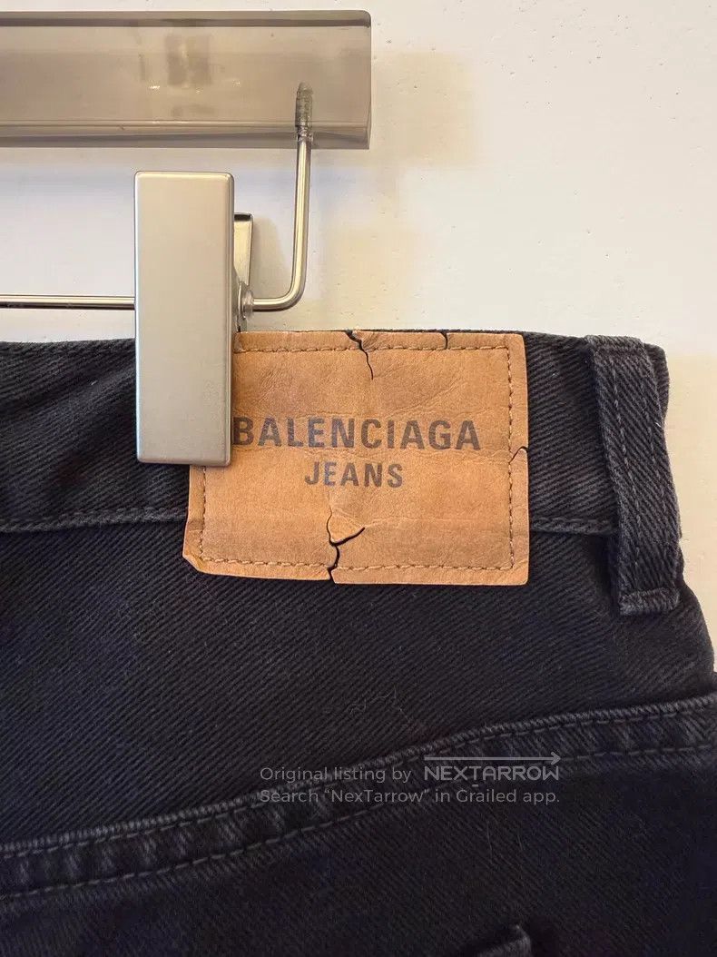 Balenciaga Balenciaga size M Black Flared Denim Pants Size US 27 - 3 Thumbnail