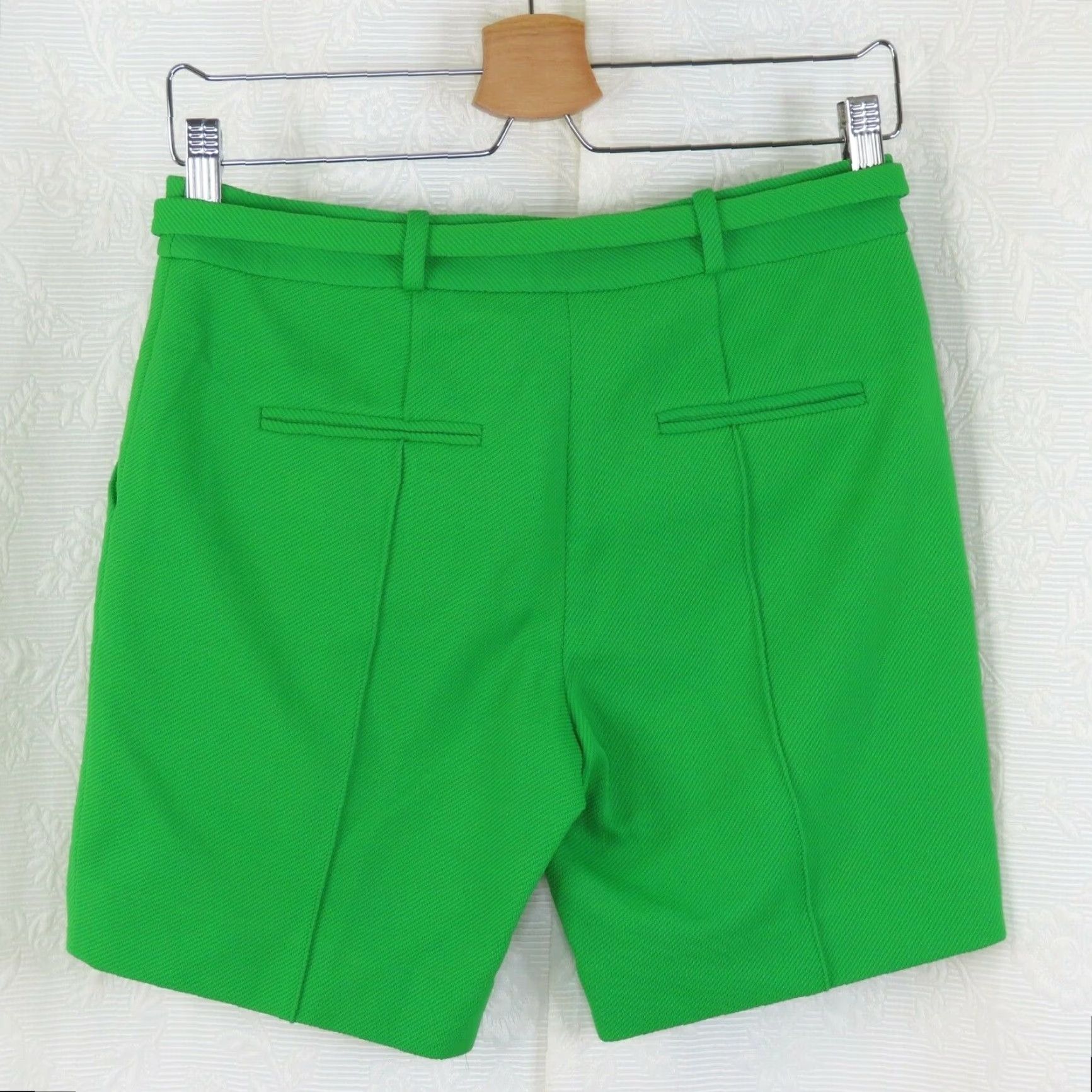 Diane von Furstenberg Diane von Furstenberg Women 2 New Boymuda Green High Waisted Belt Bermuda Shorts Bermuda Shorts Green Belted Women 2 jeans? Size 26" / US 2 / IT 38 - 4 Thumbnail