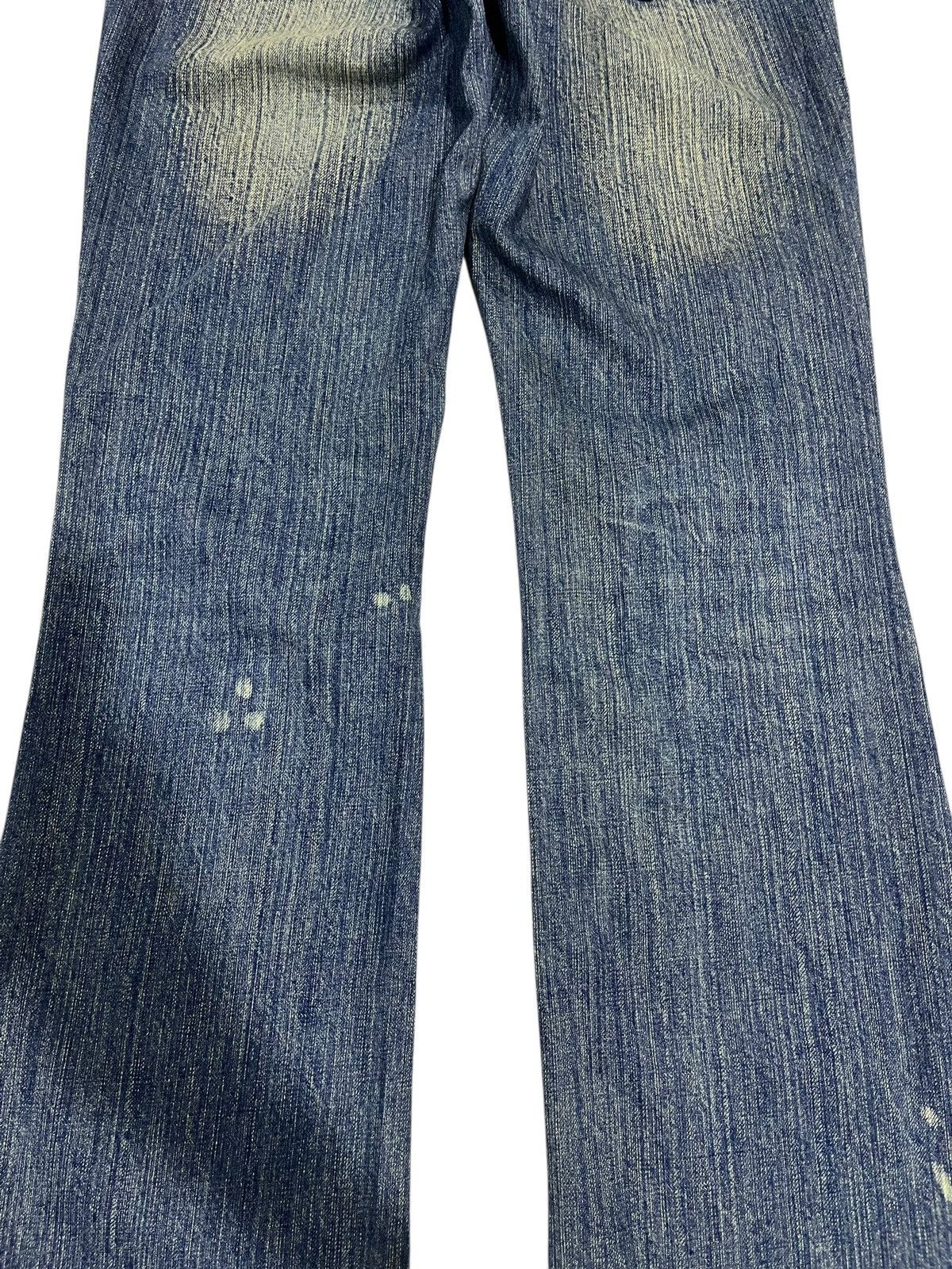 If Six Was Nine × Japanese Brand × Le Grande Bleu (L.G.B.) FLARE💥 Y2K JAPANESE BRAND RUSTY WASHED BLUE JEANS Size 29" - 10 Thumbnail