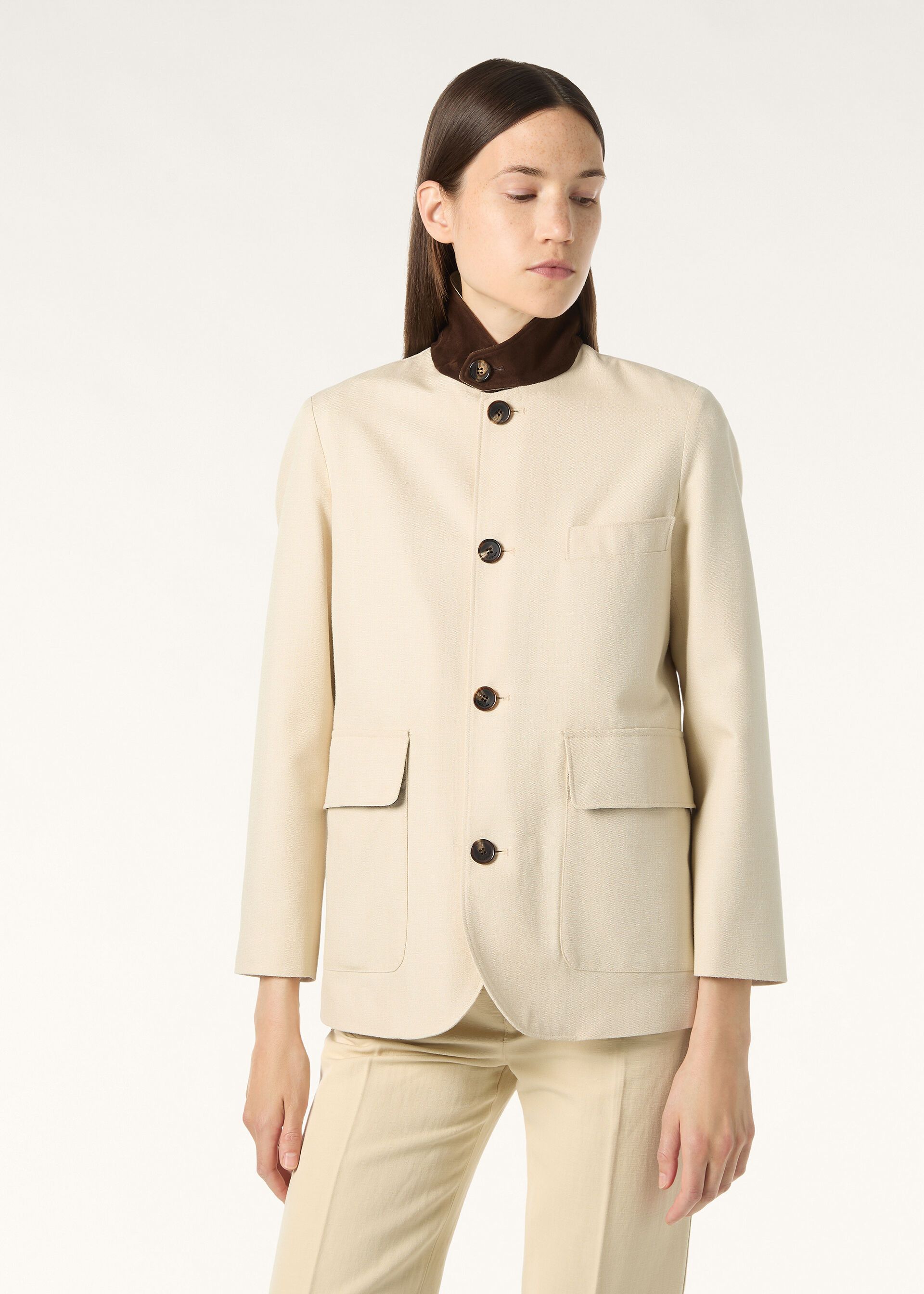 Loro Piana os11x0426 FAQ6870 Roadster Mini Jacket in Silent Armony Size XS / US 0-2 / IT 36-38 - 6 Thumbnail
