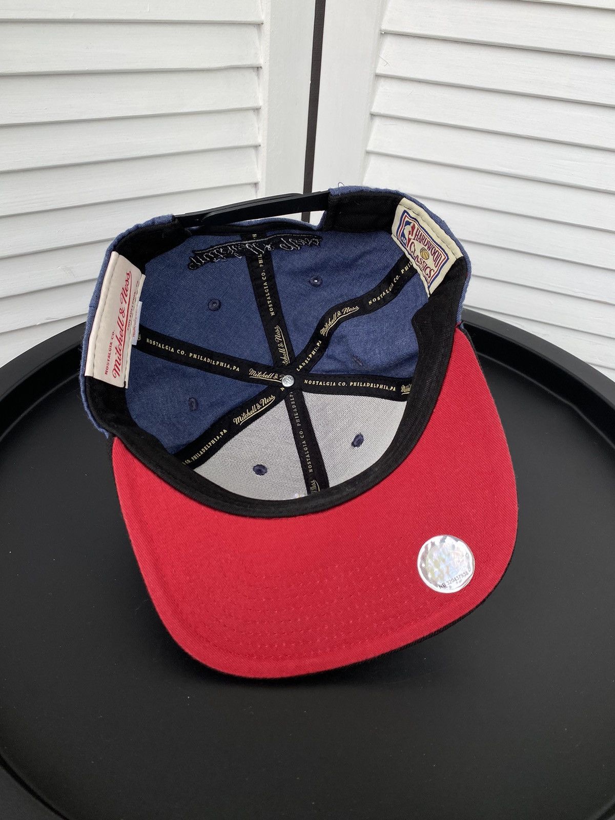 Mitchell & Ness × NBA Mitchell Ness Miami Heat NBA Basketball Denim Snapback Cap Size ONE SIZE - 7 Thumbnail