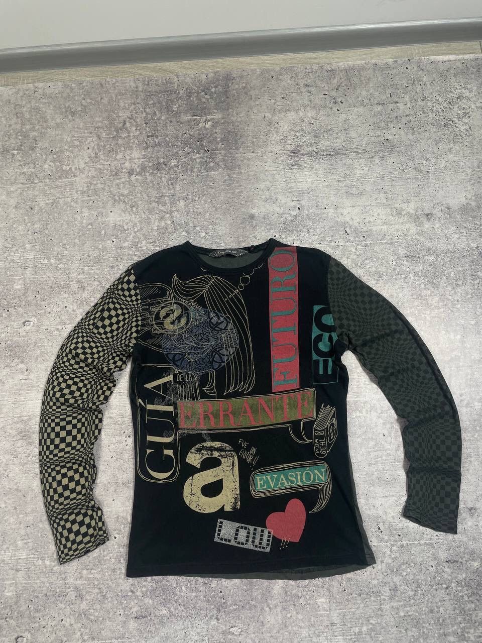 Vintage Desigual Save The Queen Style Long Sleeve Y2K