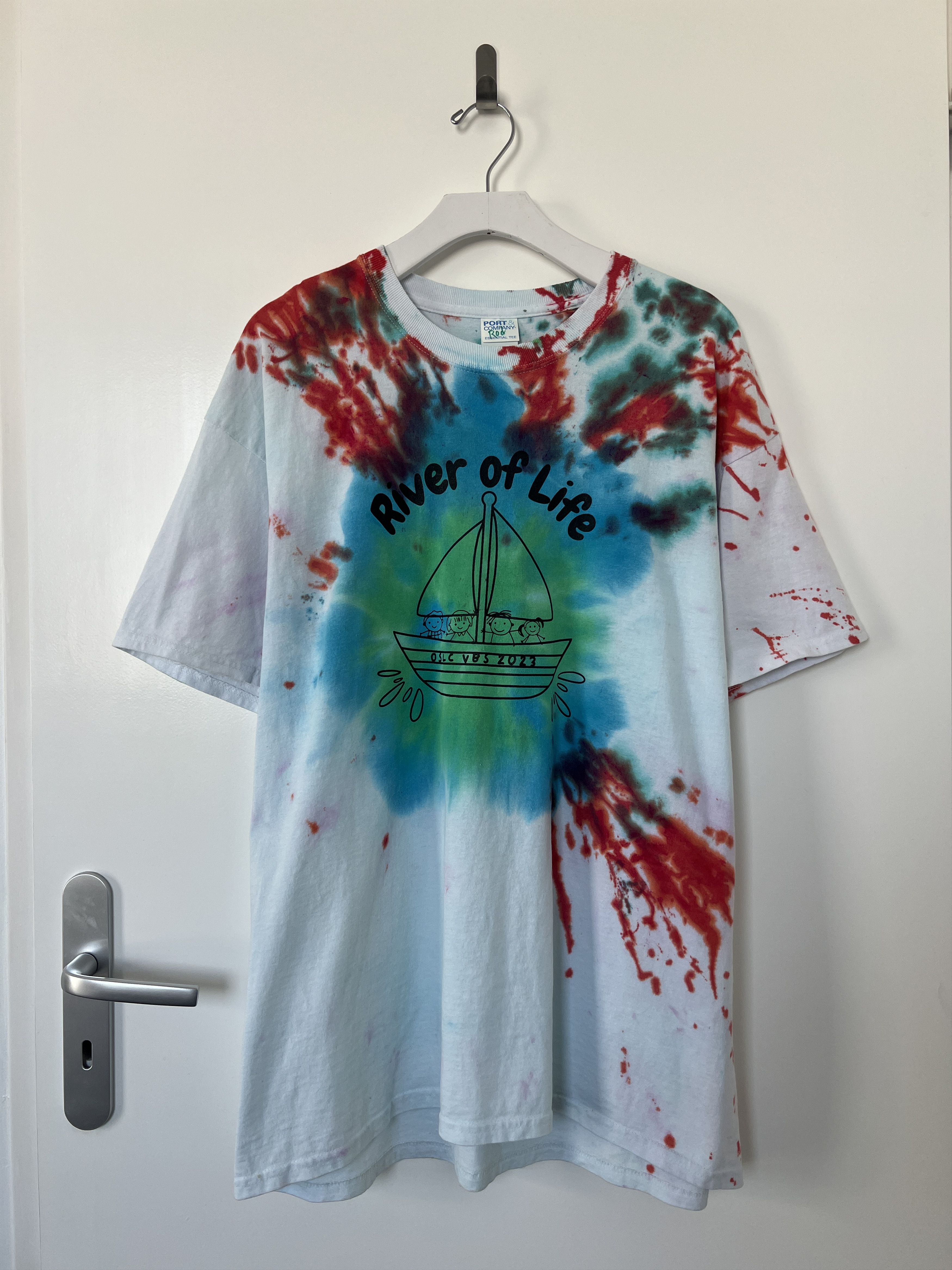 Vintage Tie & Dye T-Shirt Size US XL / EU 56 / 4 - 1 Thumbnail