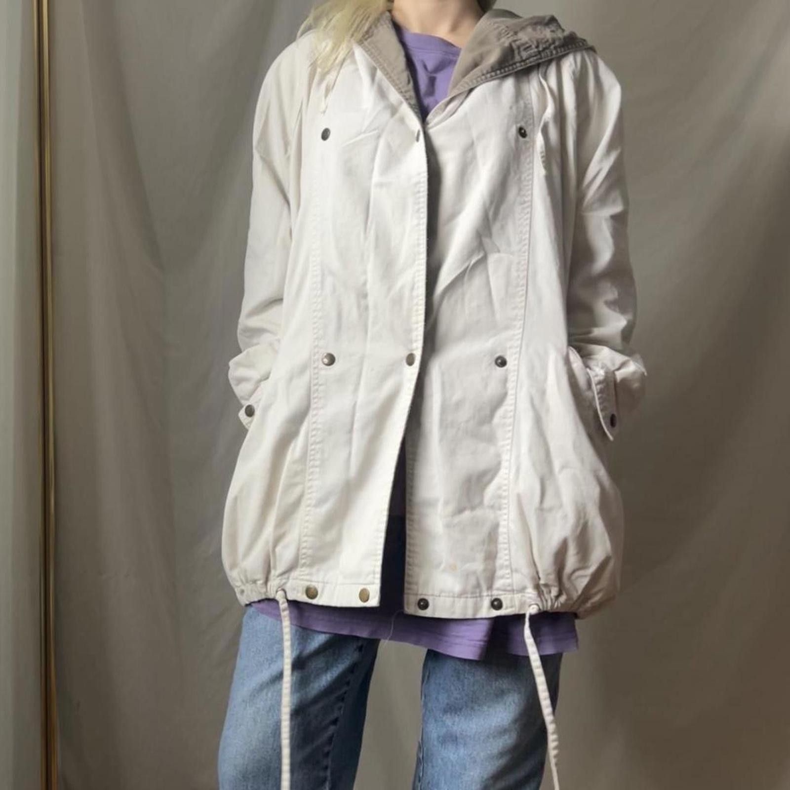Other Cream and khaki vintage canvas jacket Size XL / US 12-14 / IT 48-50 - 1 Thumbnail