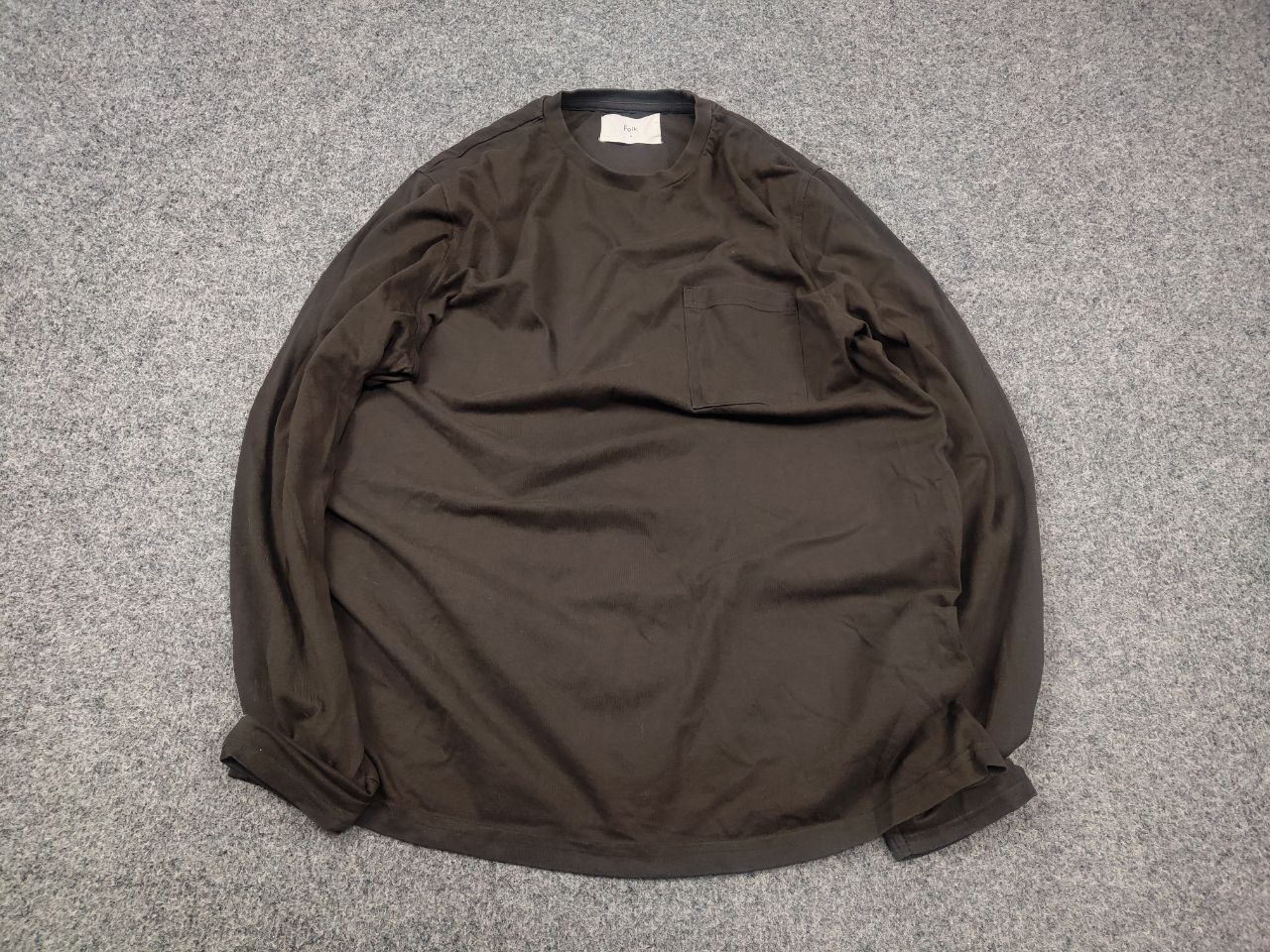 Folk Folk design minimalistic Brown Cotton Long sleeve Size US M / EU 48-50 / 2 - 2 Thumbnail