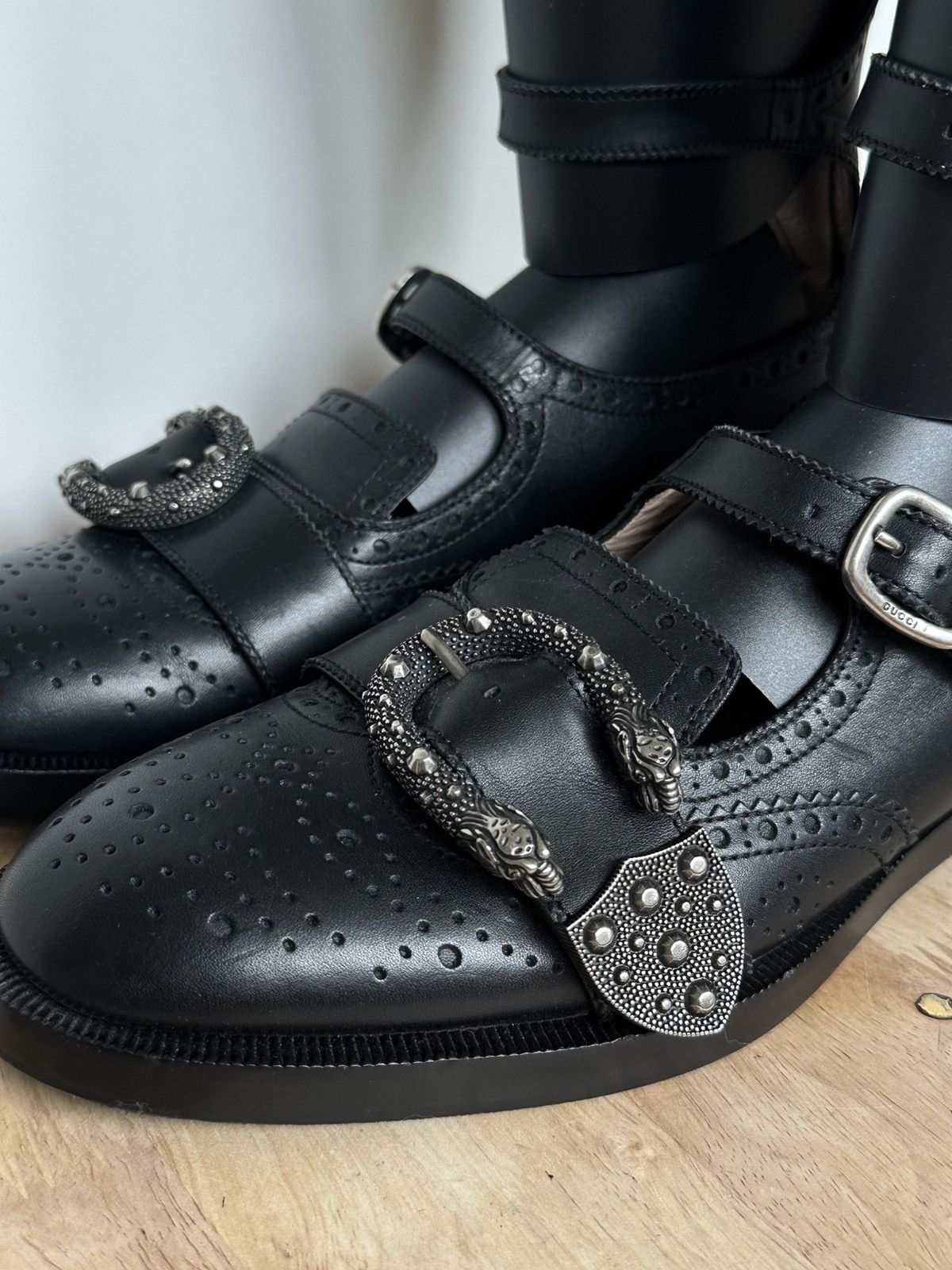 Gucci Gucci Queercore Leather Knee High Boots Shoes With Box Size US 6.5 / IT 36.5 - 8 Thumbnail
