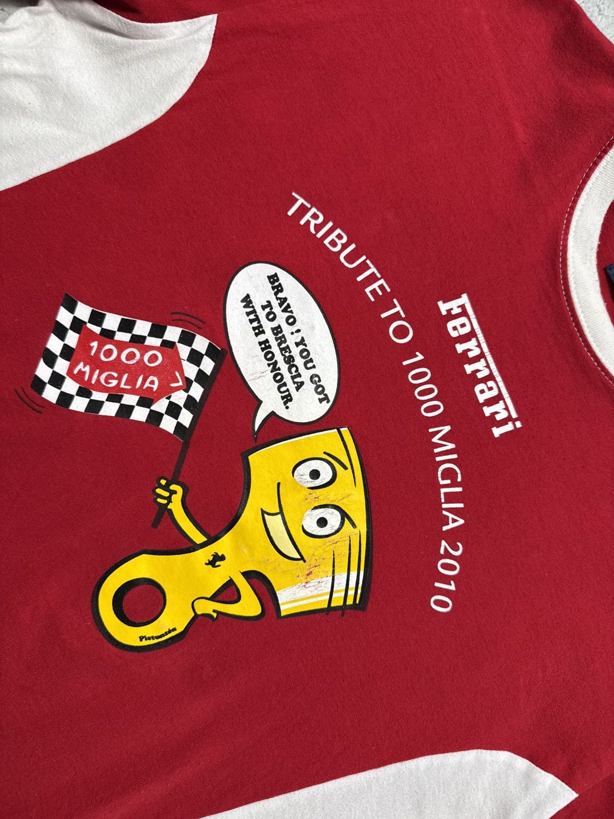 Ferrari Ferrari Red Big Logo Racing T-Shirt Size L 2010 Size US L / EU 52-54 / 3 - 4 Thumbnail
