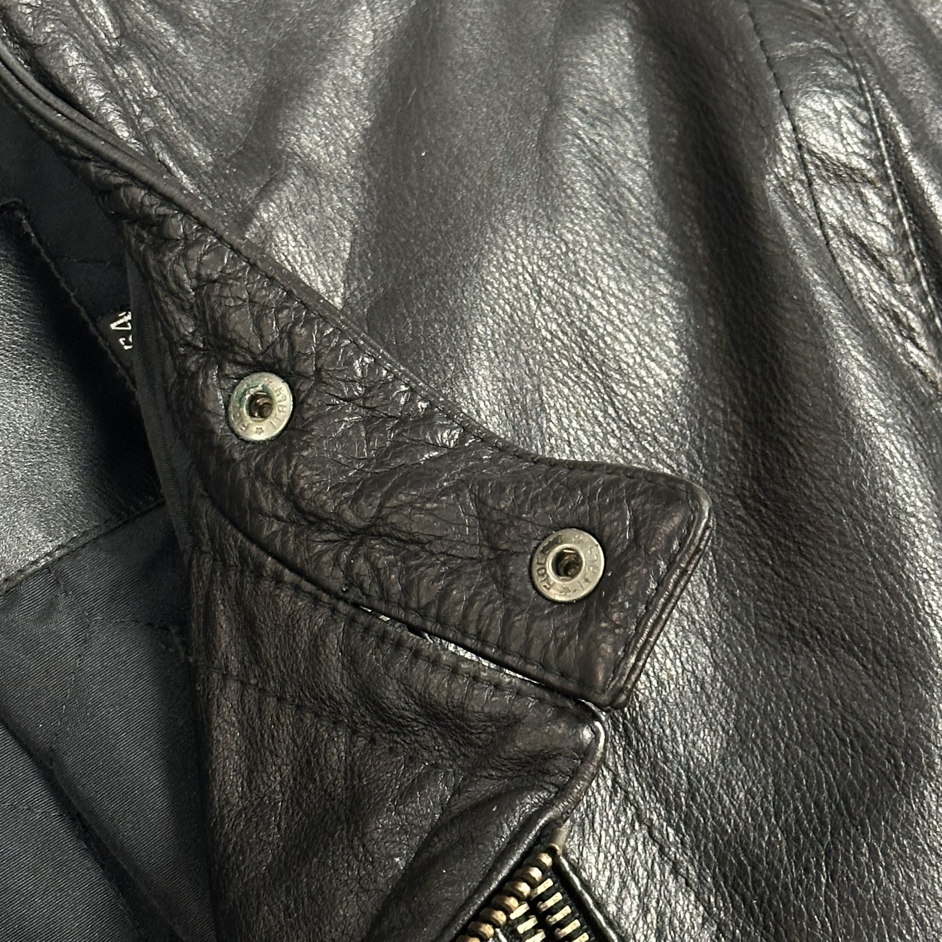 Dirk Bikkembergs Bikkembergs Matrix Leather Jacket Size US XL / EU 56 / 4 - 7 Thumbnail