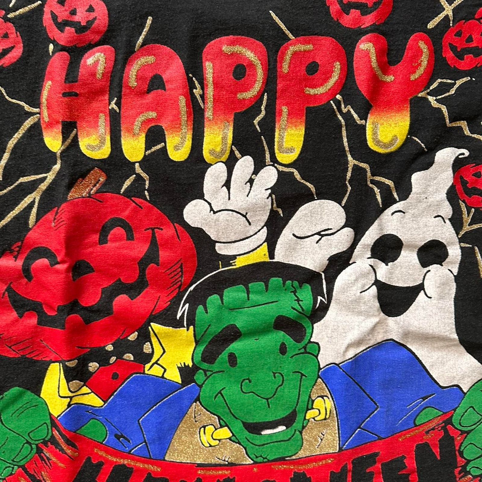 Vintage Vintage 1996 Halloween All Over Print Shirt Size US L / EU 52-54 / 3 - 5 Thumbnail