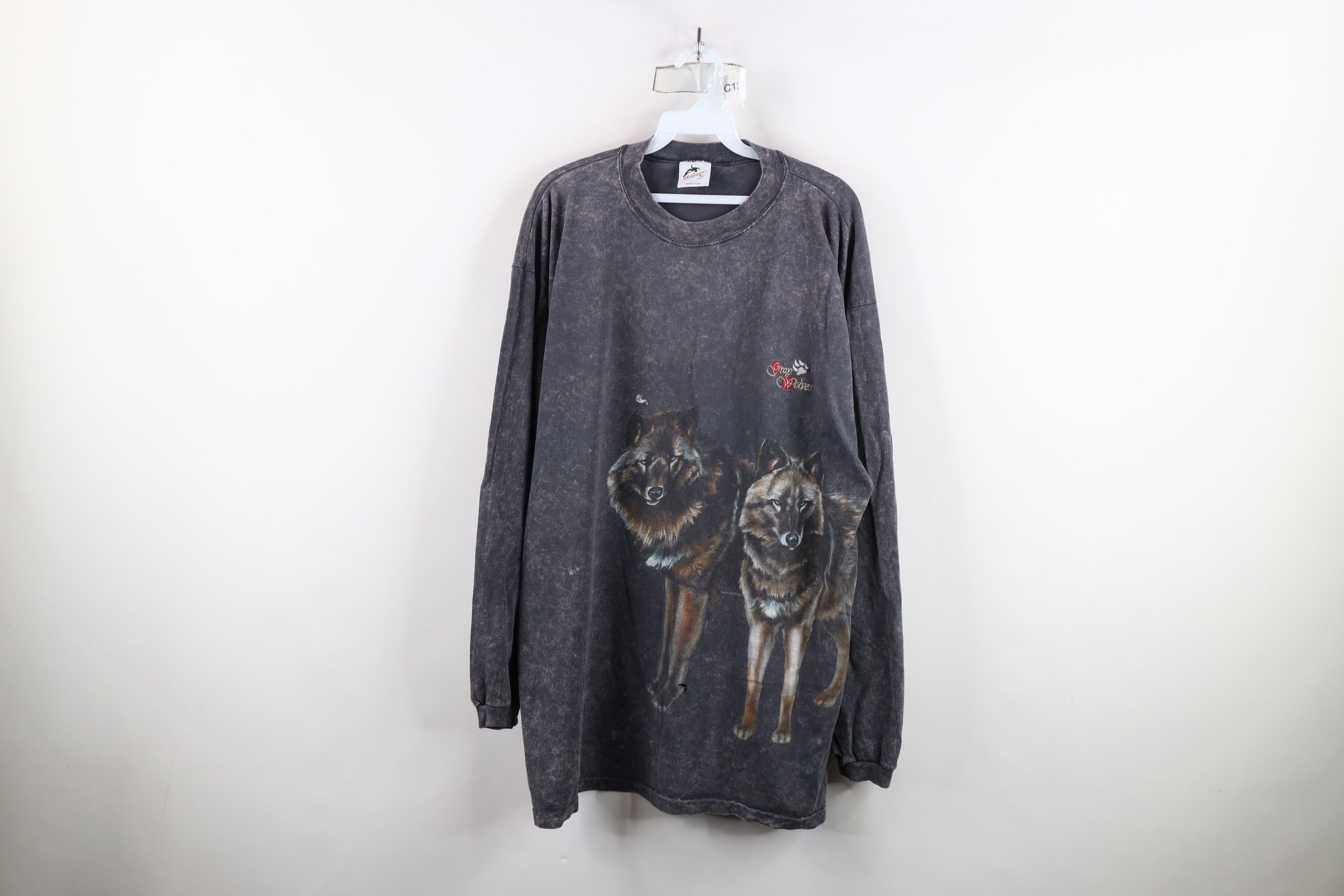Vintage Vintage 90s Acid Wash All Over Print Long Sleeve T-Shirt USA Size US XXL / EU 58 / 5 - 1 Thumbnail