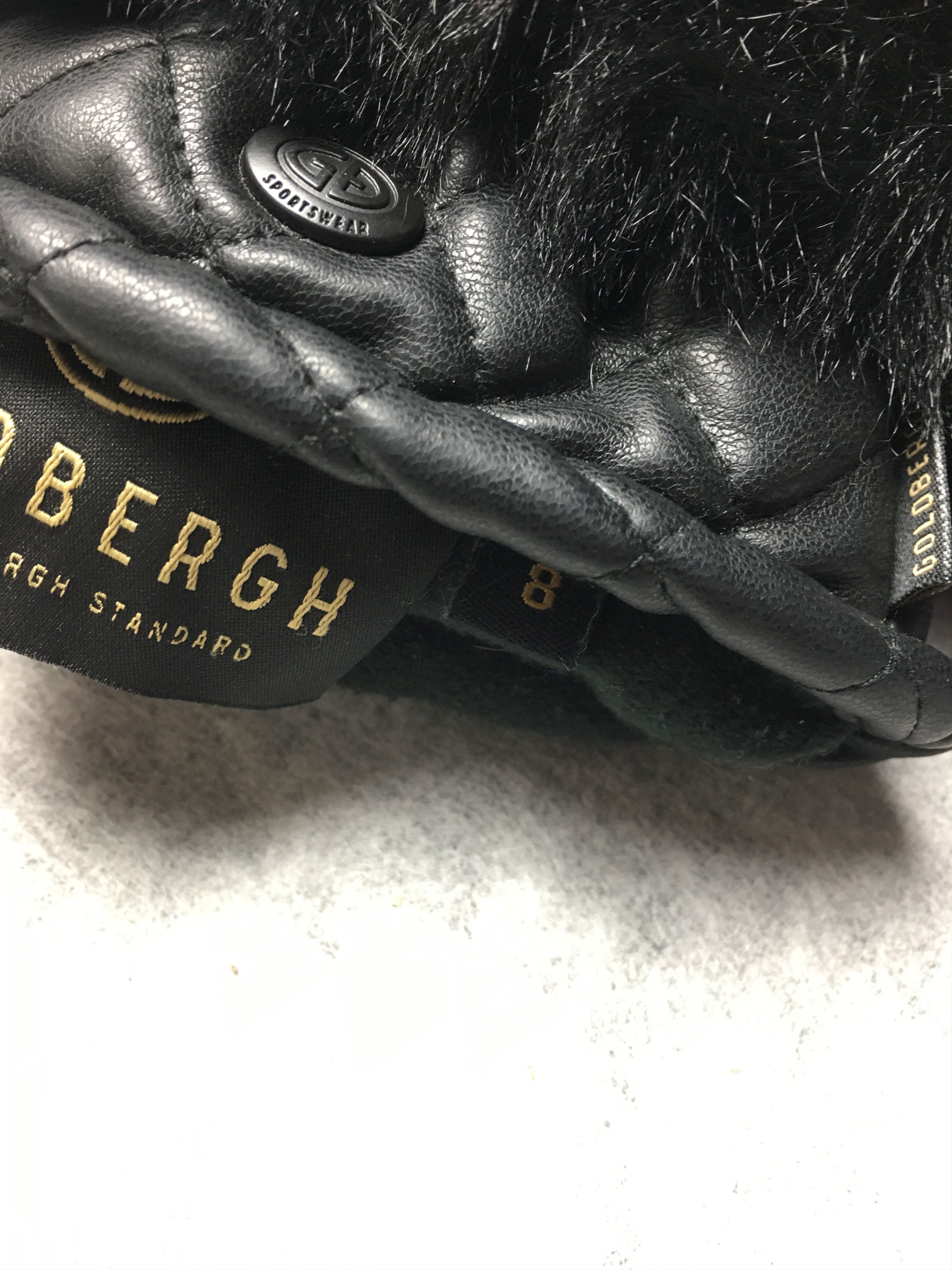 Goldbergh GOLDBERGH Hill Faux Fur Mittens Black Size 8 Size ONE SIZE - 6 Thumbnail