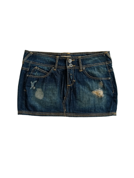 Bershka BERSHKA Denim Mini Skirt Nice Style Size 32" / US 10 / IT 46 - 1 Thumbnail