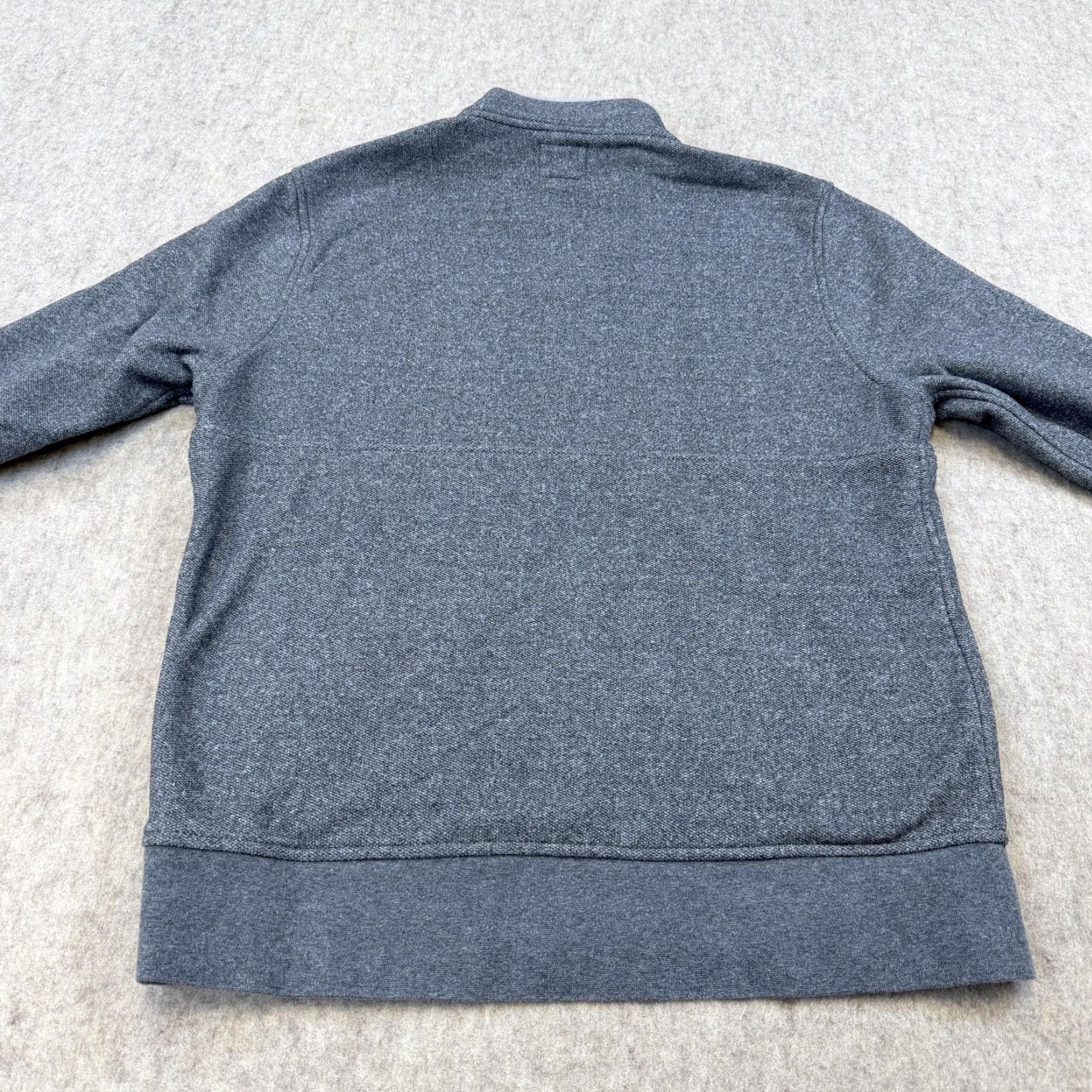 J.Crew J. Crew Sweater Mens M Gray Fleece Pullover 1/4 Zip Kangaroo Pocket Clothing Shirt? Size US M / EU 48-50 / 2 - 7 Thumbnail