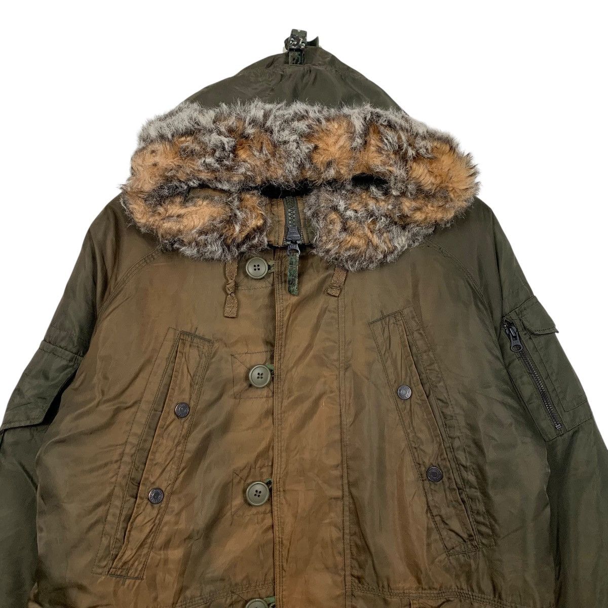 Gap Y2k Vintage GAP Snorkel Fur Hooded Parka Jacket #2870-C129 Size US S / EU 44-46 / 1 - 2 Thumbnail