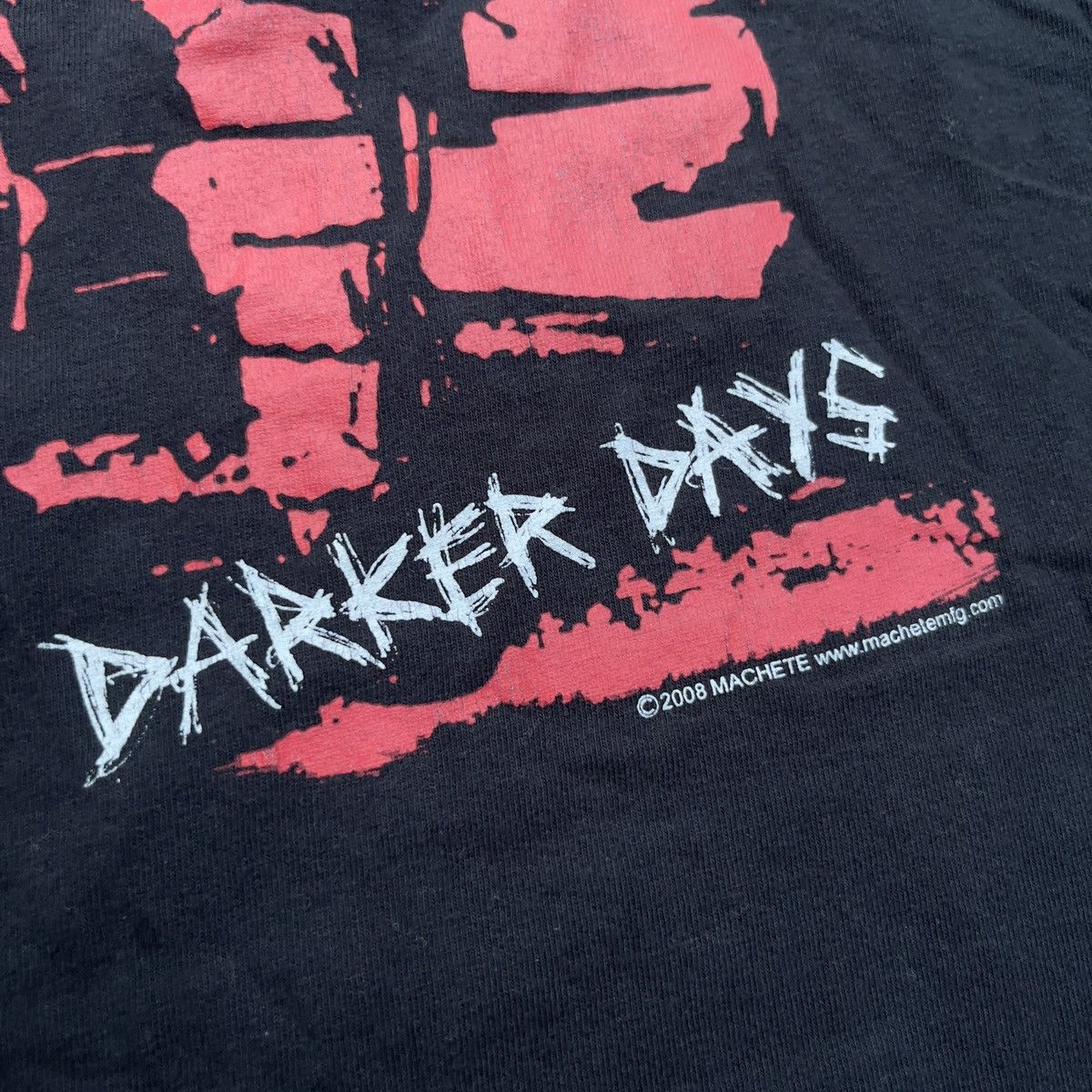 Delta × Vintage Vintage Y2K TIME AGAIN DARKER DAYS Shirt Size US XL / EU 56 / 4 - 4 Thumbnail