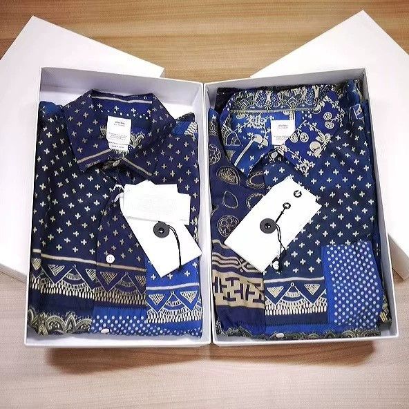 Silk Shirt with Assorted Patterns and Designs