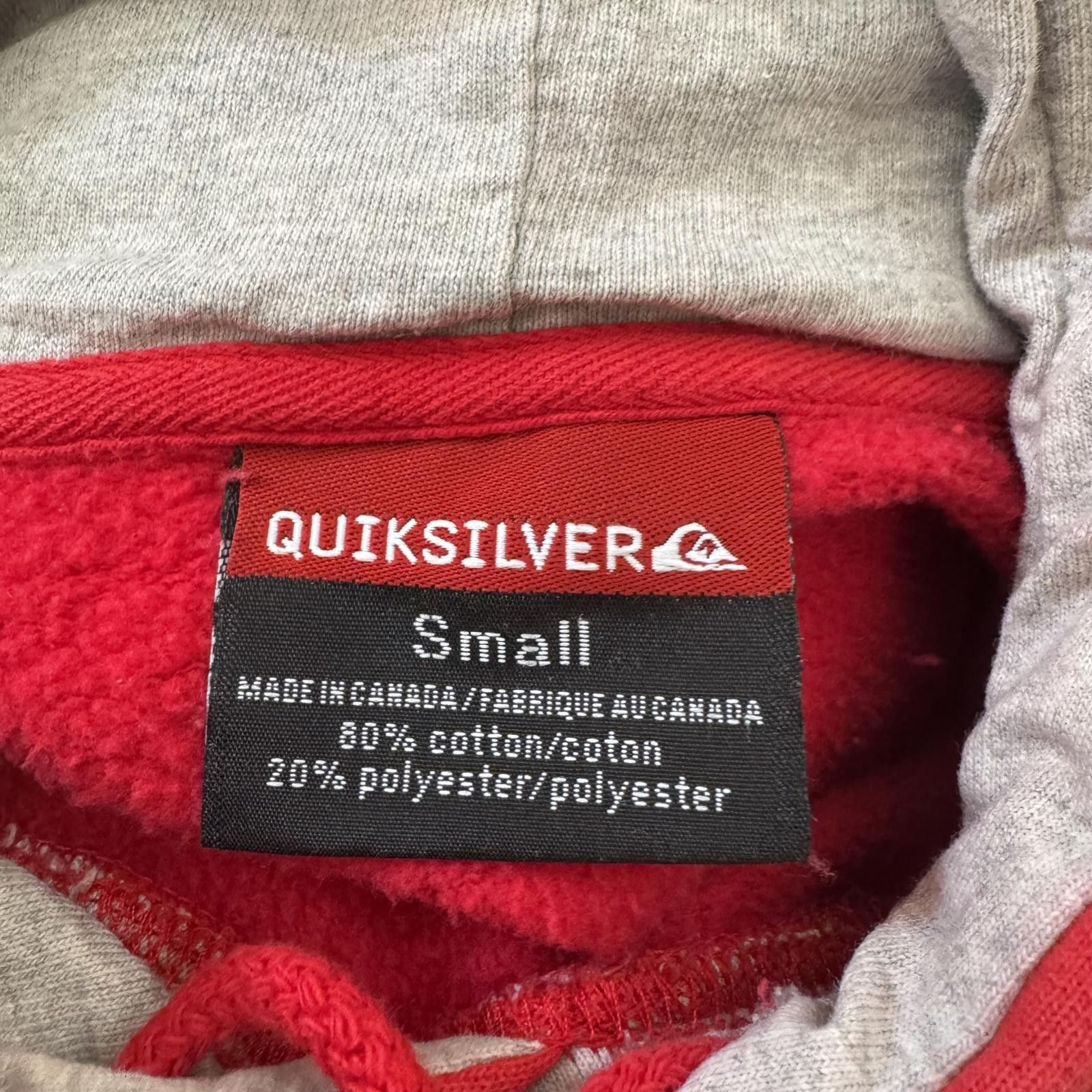Quiksilver Vintage Y2K Quiksilver Red Hoodie Skate Surf Grunge Size S Size US S / EU 44-46 / 1 - 6 Thumbnail