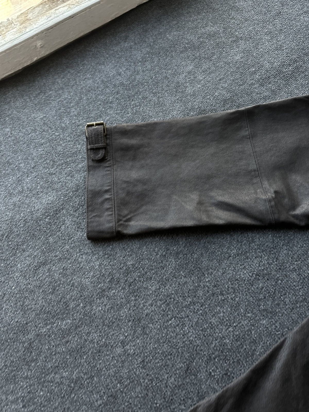 Leather 🚨Vintage leather pants motorcycles dark brown LUXURY Y2K Size 29" - 13 Thumbnail