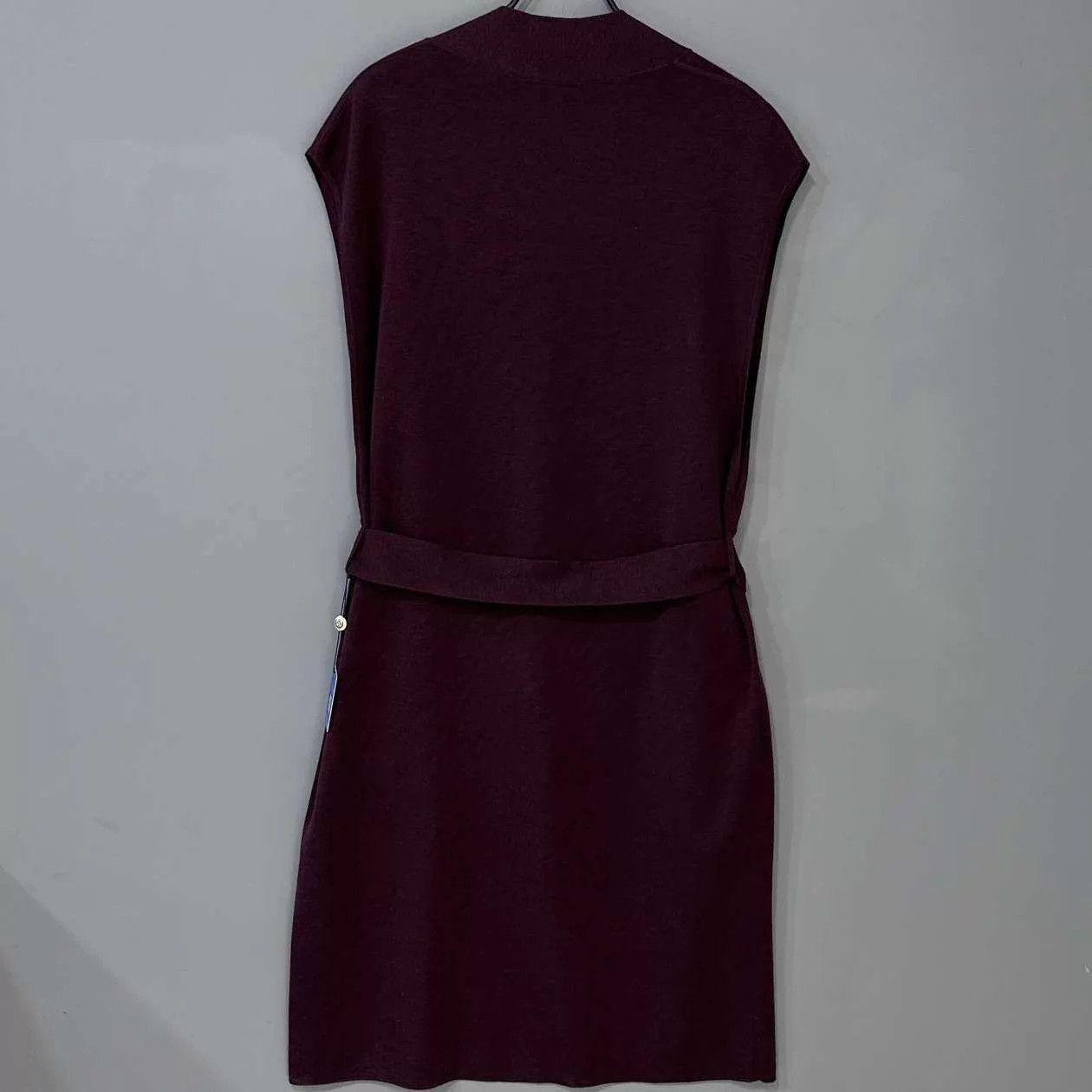 Hermes HERMES Wine Red Cashmere Sleeveless Cardigan Dress Size XS / US 0-2 / IT 36-38 - 3 Thumbnail