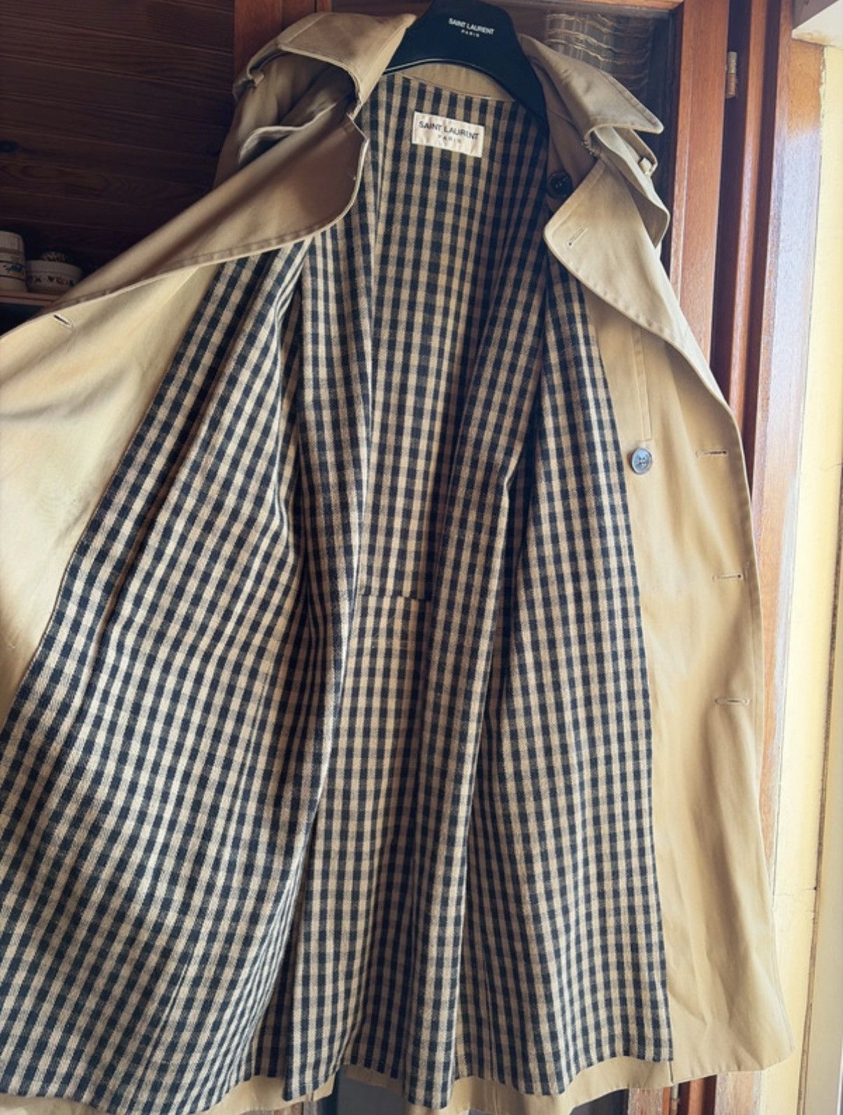 Hedi Slimane Sample FW14 Saint Laurent belted Trench Coat Hedi Slimane Size US M / EU 48-50 / 2 - 5 Thumbnail
