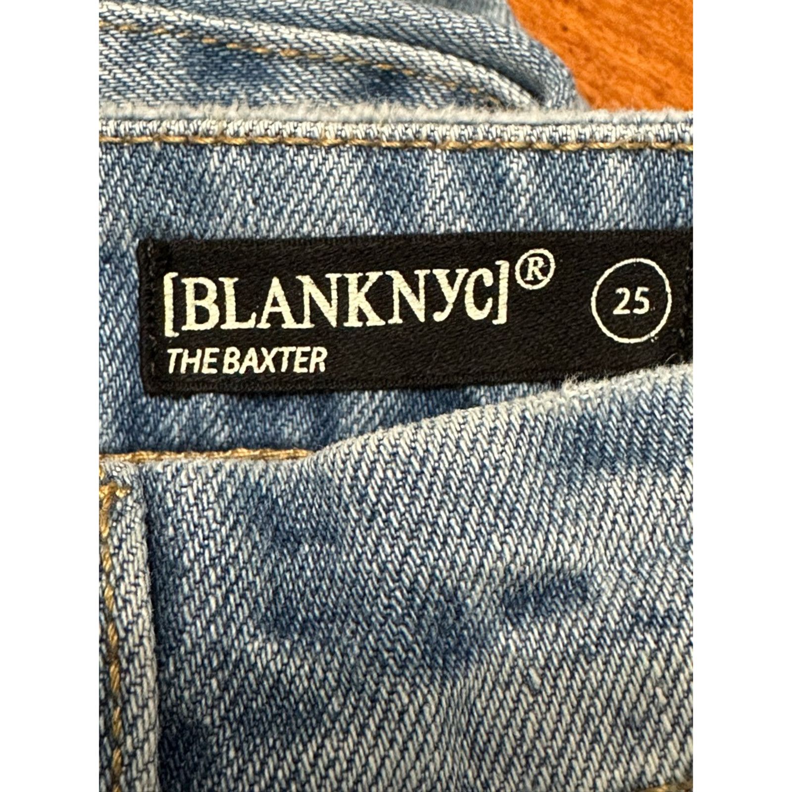 Other Blank NYC The Baxter Straight Leg Jeans Distressed Womens 25 Size 25" / US 0 / IT 36 - 8 Thumbnail