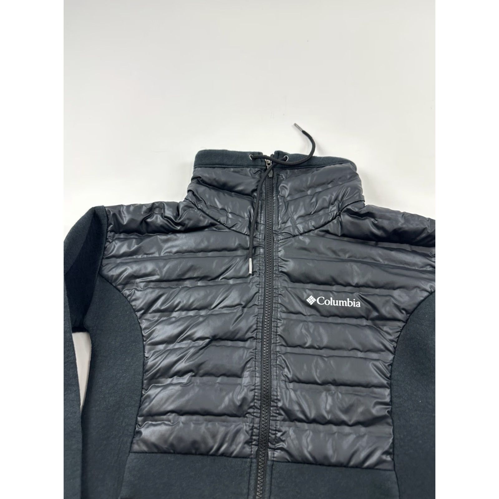 Vintage Columbia Peak District Womens XS Black Puffer Jacket Down Feather Blend Size XS / US 0-2 / IT 36-38 - 2 Thumbnail