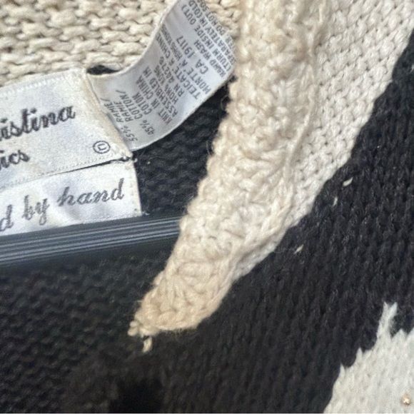 Vintage Vintage hand knit granny sweater Scottie dog bow details but Size M / US 6-8 / IT 42-44 - 4 Thumbnail