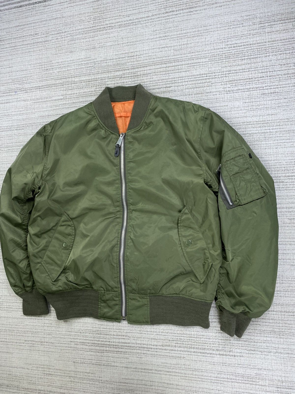 Japanese Brand 🔥USAF Type MA-1 Military Apparel Bomber Jacket Size US L / EU 52-54 / 3 - 4 Thumbnail