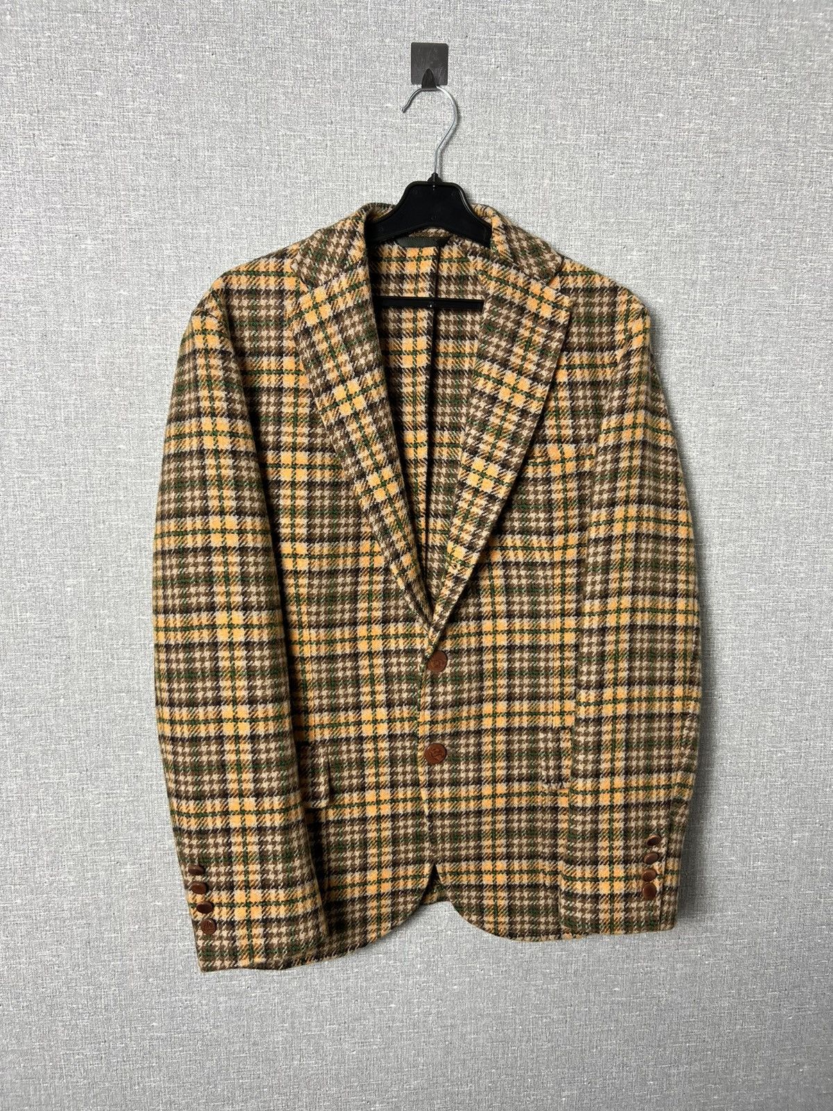 Doppiaa Rare Doppiiaa Aabenzio Tweed Checkered Blazer Jacket Size US M / EU 48-50 / 2 - 1 Thumbnail