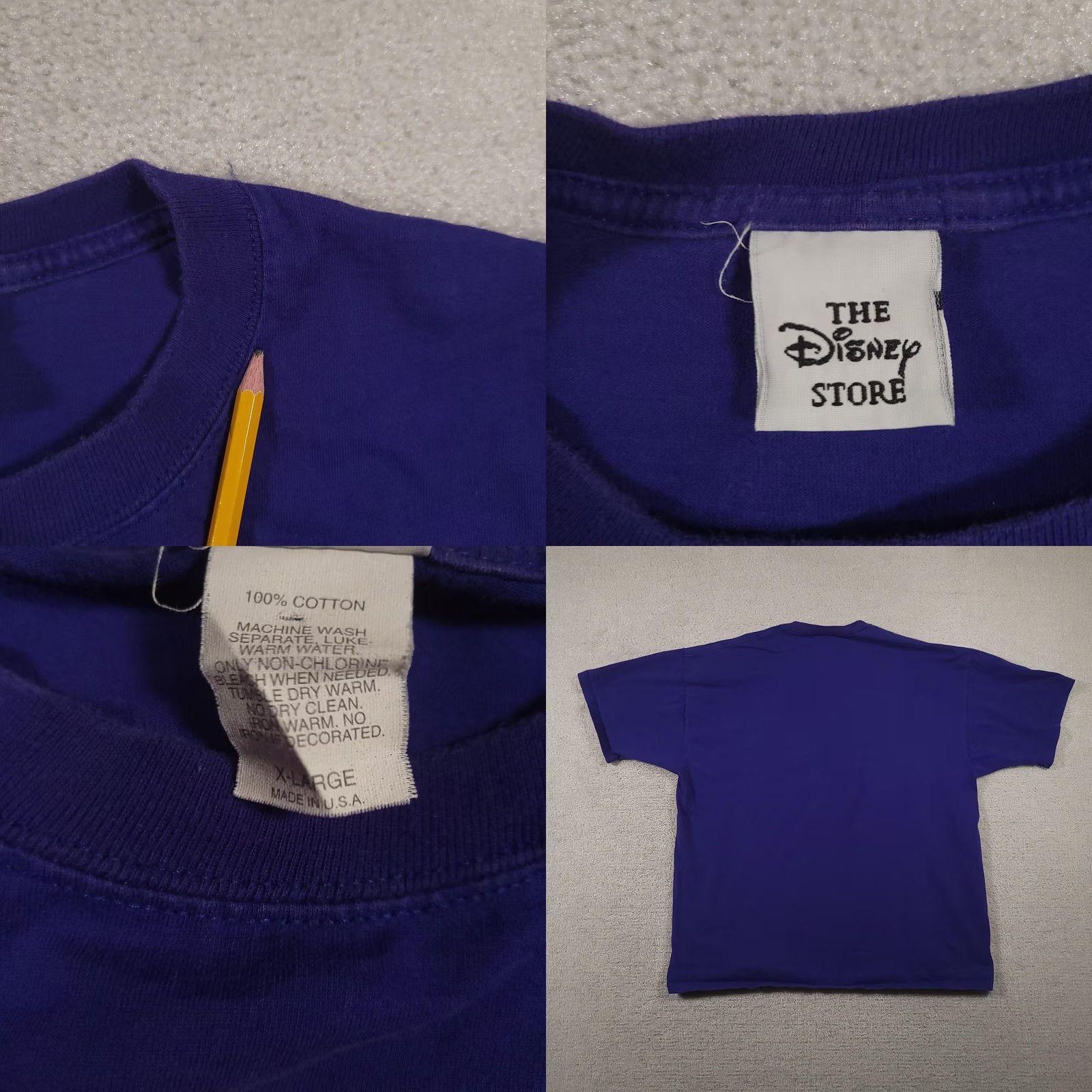 Disney VINTAGE Disney Winnie the Pooh Shirt Mens XL Purple Disney Store 90s Size US XL / EU 56 / 4 - 8 Thumbnail