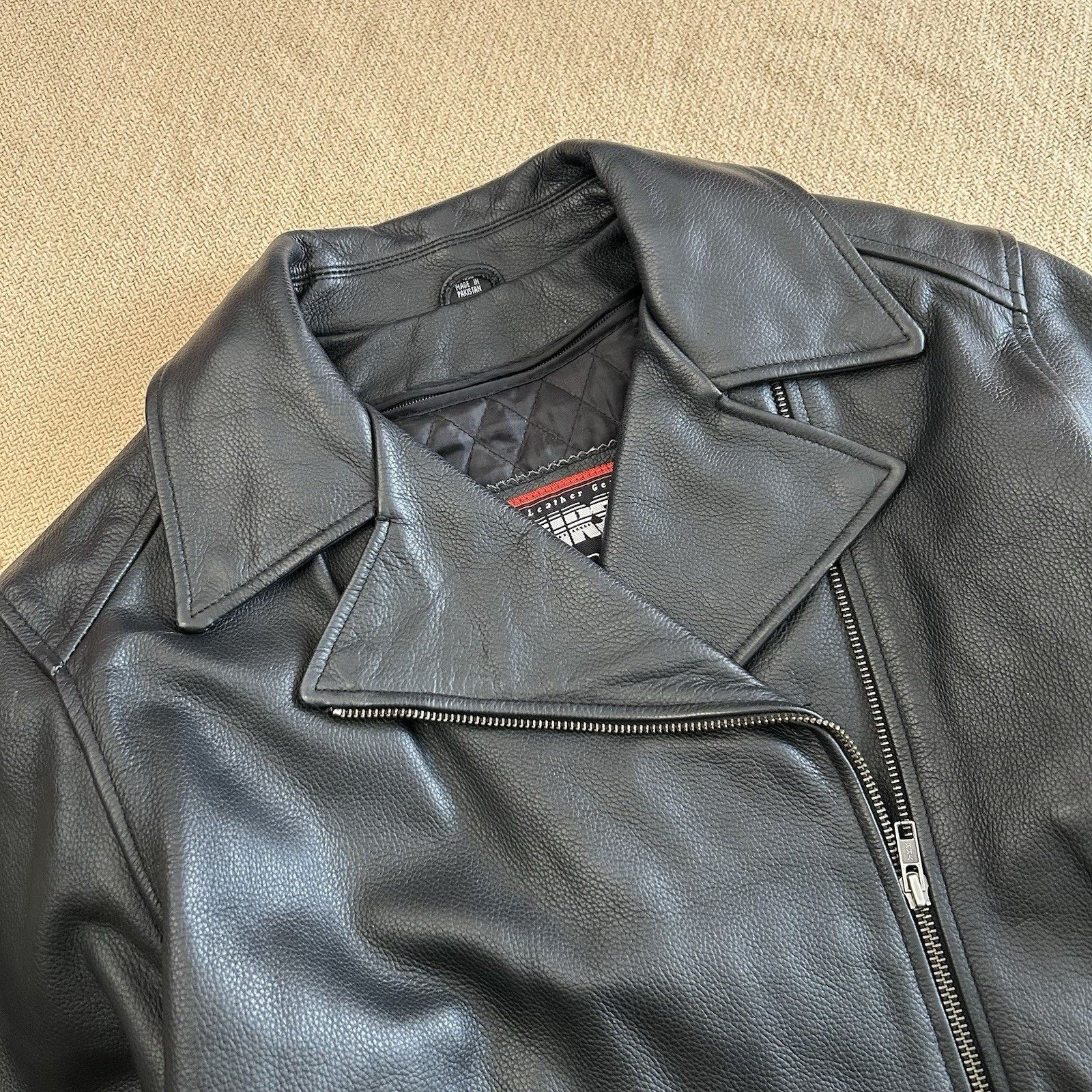 FirstGear × Vintage Leather Motorcycle Cropped Riding Jacket With Liner Size XL / US 12-14 / IT 48-50 - 2 Thumbnail
