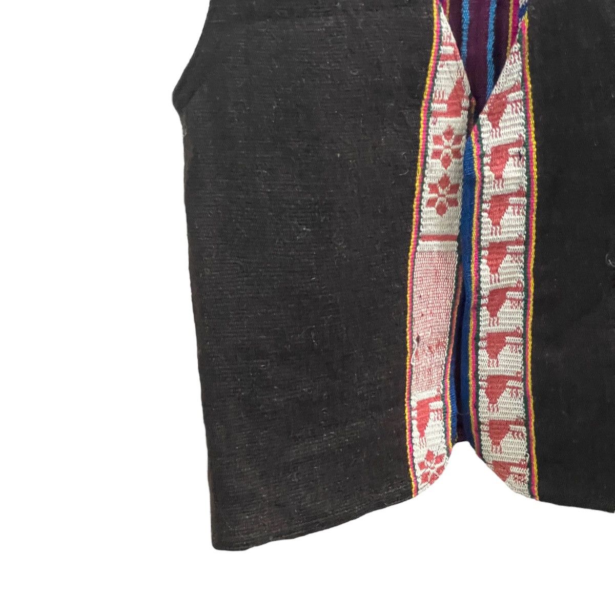 Vintage Vintage Tela Embroidered Handmade Ethnic Tribal Wool Vest Size US XS / EU 42 / 0 - 4 Thumbnail