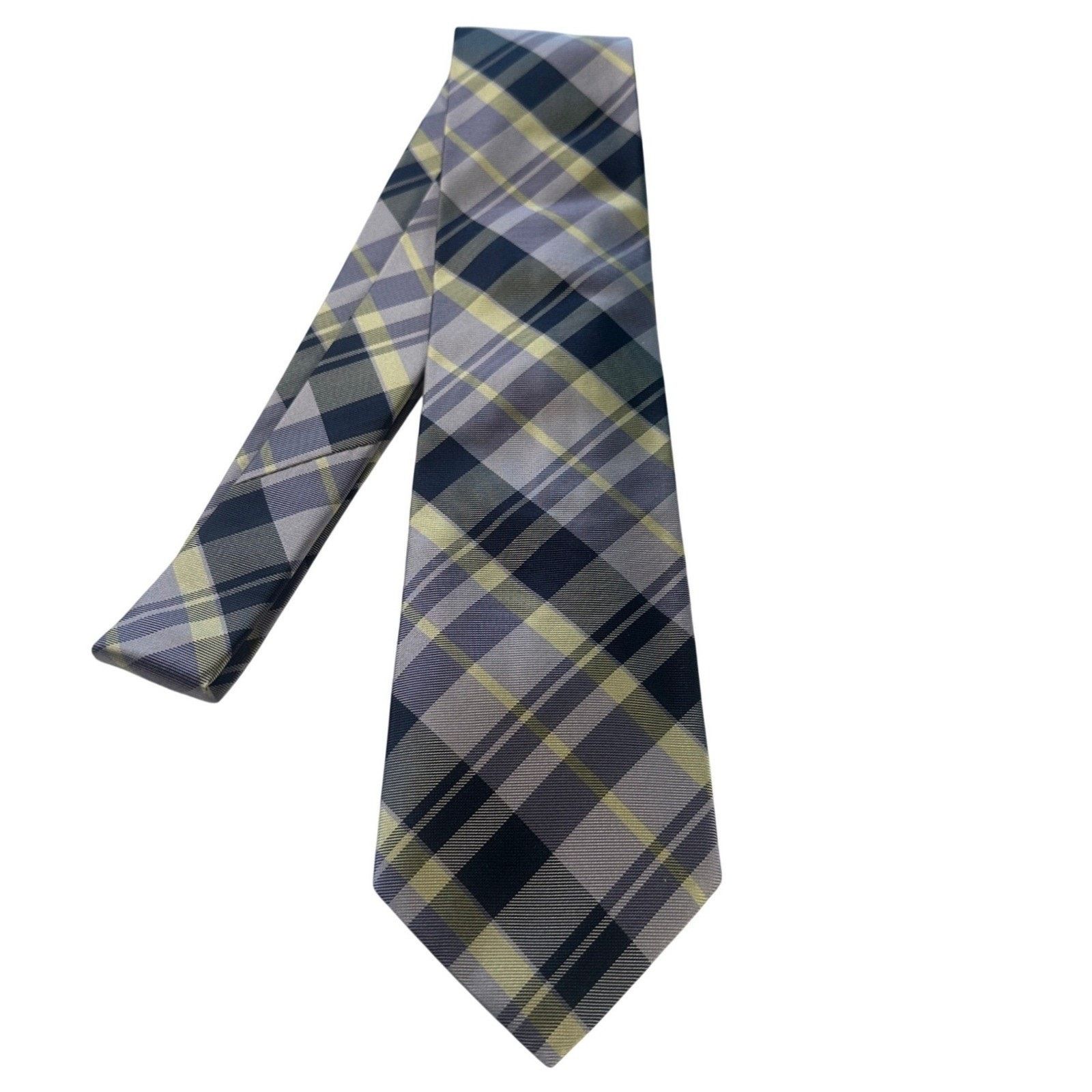 Paul Frederick Paul Frederick Plaid 100% Italian Silk Tie Made in USA NWT Size ONE SIZE - 1 Thumbnail