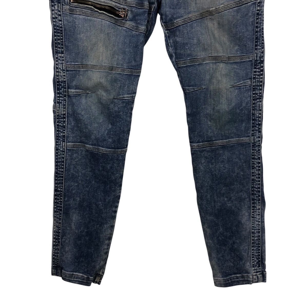 Japanese Brand G.G Archive Distressed Biker Jeans – Rare Japan Denim Size US 34 / EU 50 - 6 Thumbnail