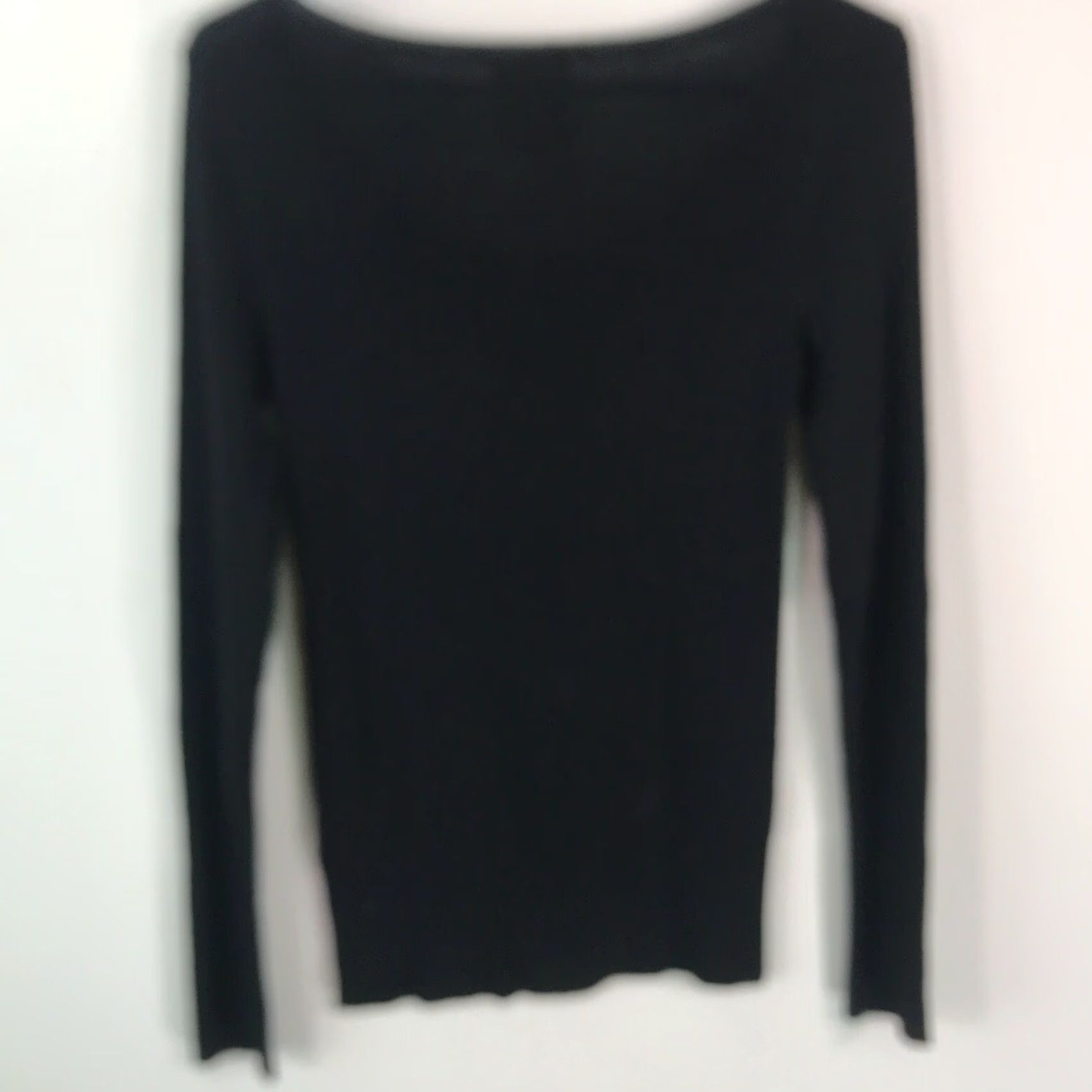 Old Navy Old Navy Est 1994 Womens Long Sleeves Button Front Black Knitted Sweater Size M Size M / US 6-8 / IT 42-44 - 2 Thumbnail