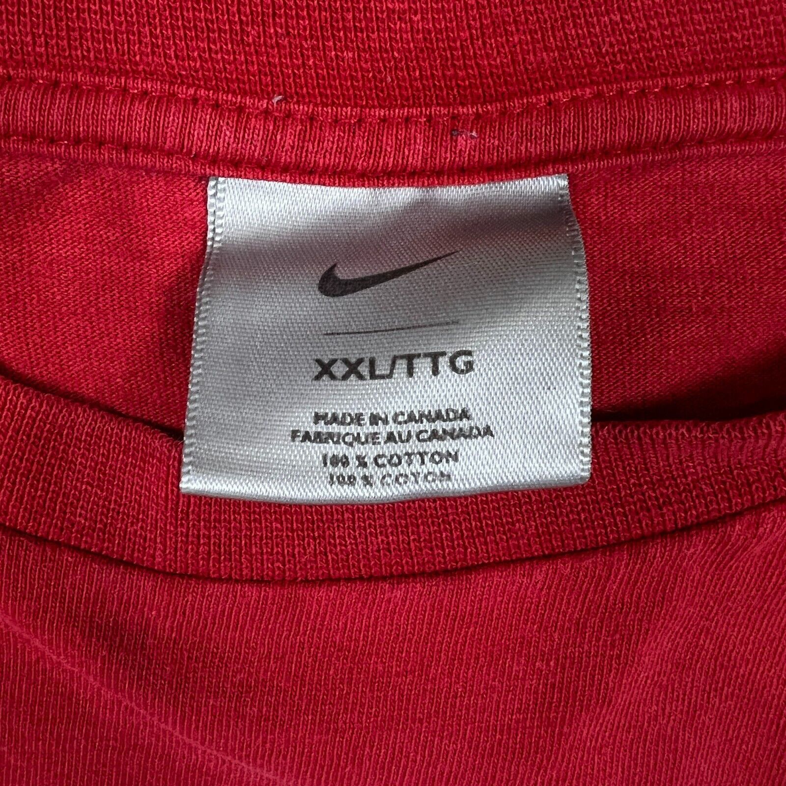 Nike × Vintage Nike Sportswear Shirt Center Swoosh Thrash Short Sleeve Tee Size US XXL / EU 58 / 5 - 6 Thumbnail