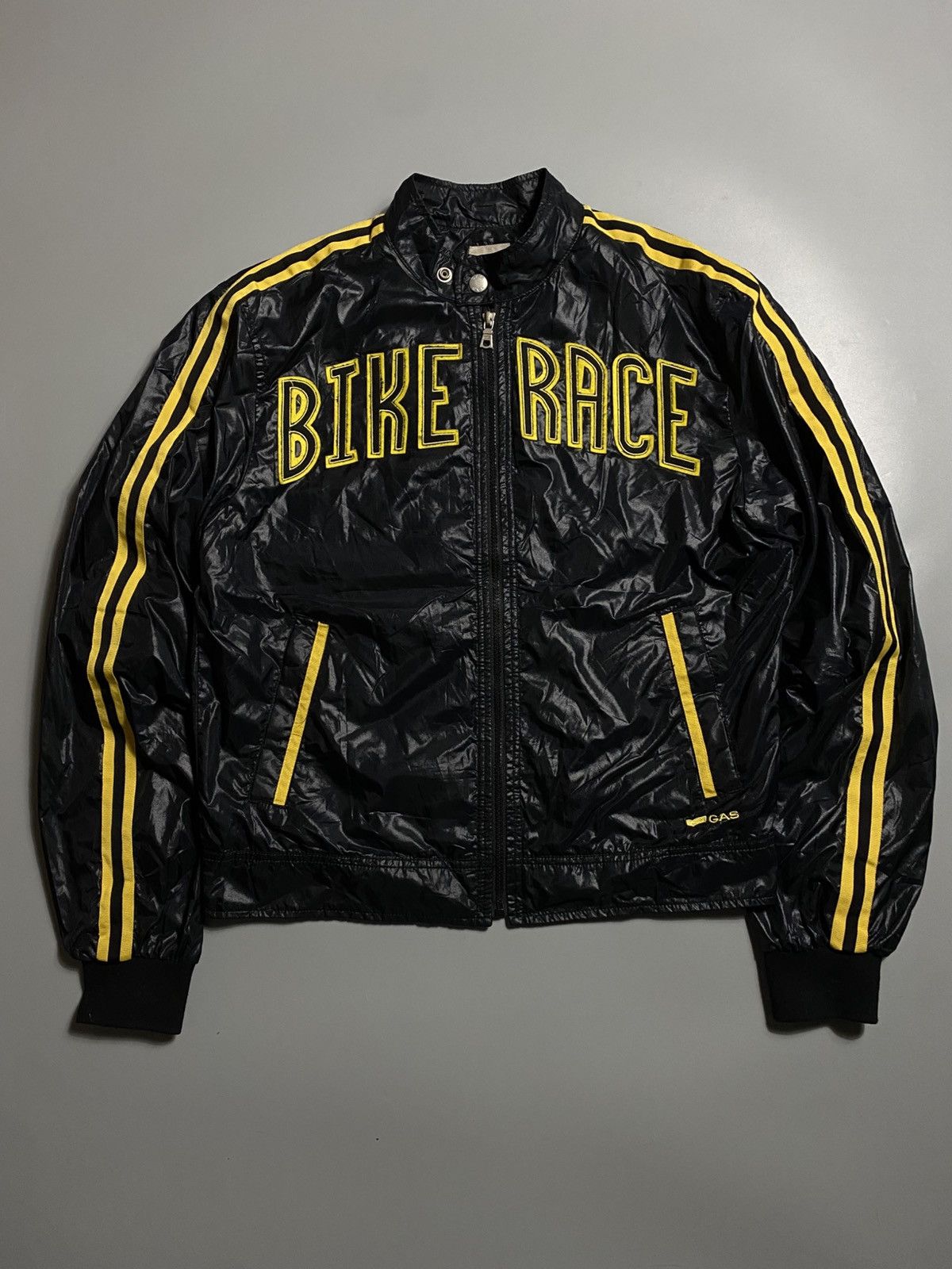 GAS Honda racing vintage Bike race nylon jacket Size US L / EU 52-54 / 3 - 1 Thumbnail