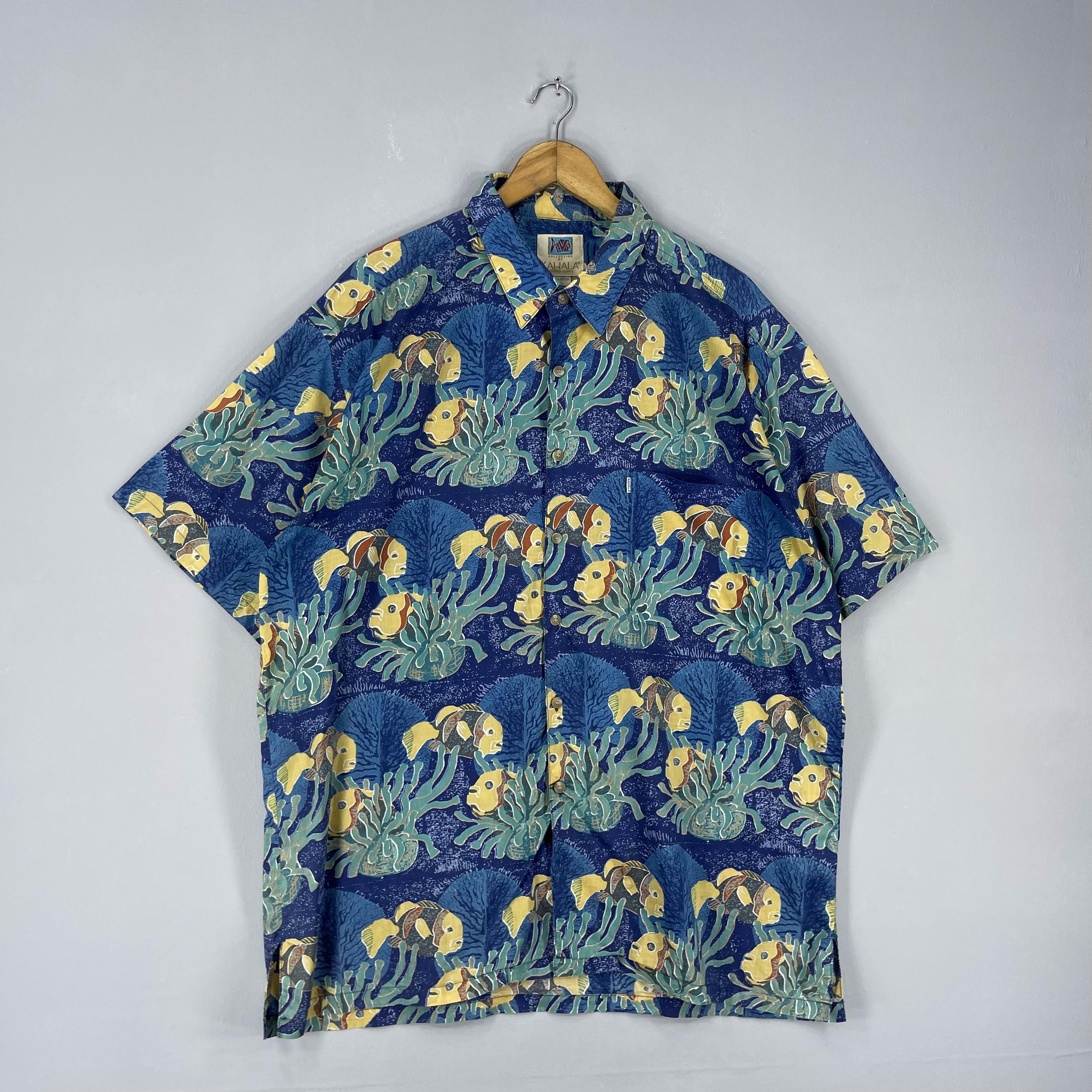 Vintage Vintage KAHALA Hawaiian Ocean Marine Wildlife Motive Shirt Size US XL / EU 56 / 4 - 4 Thumbnail