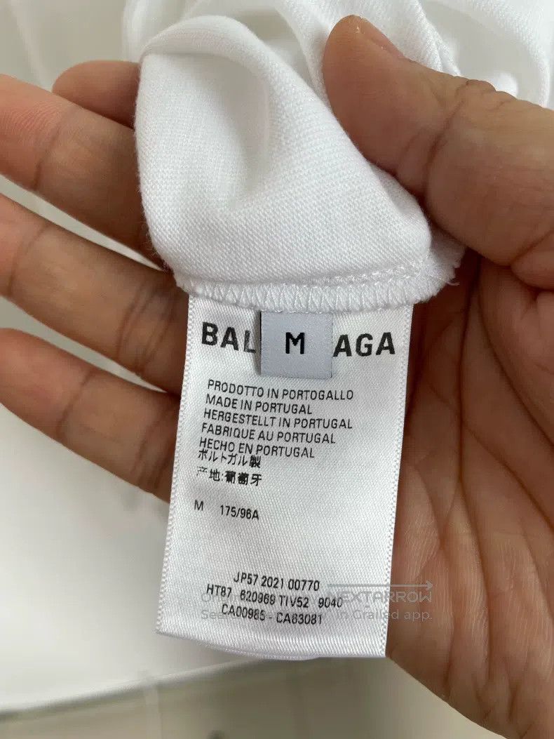 Balenciaga Balenciaga White Cola Embroidered Logo Short Sleeve Size US M / EU 48-50 / 2 - 5 Thumbnail