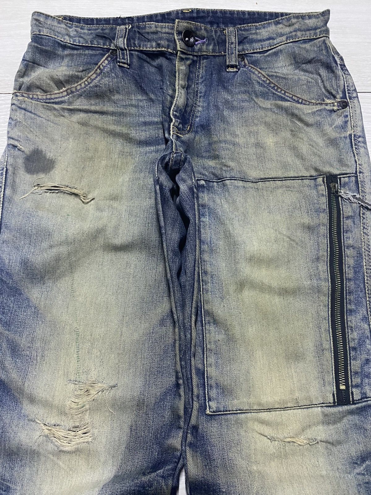 Edwin Vintage Edwin Motorhead Riders Mud Wash Avant Garde Jeans Size US 32 / EU 48 - 3 Thumbnail