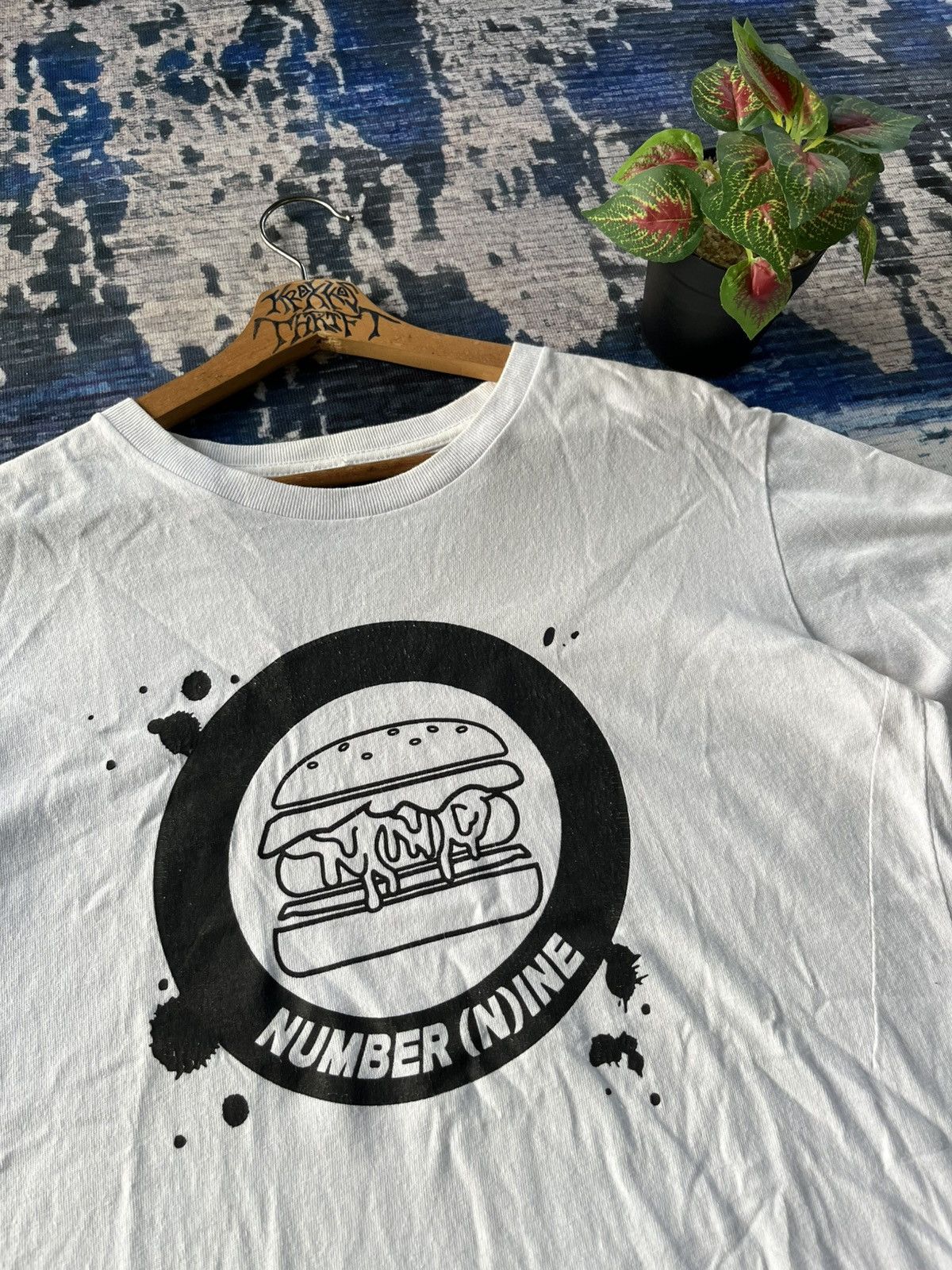 Japanese Brand × Number (N)ine Number (Nine) Burger Big Logo Tee Japan Size US L / EU 52-54 / 3 - 2 Thumbnail