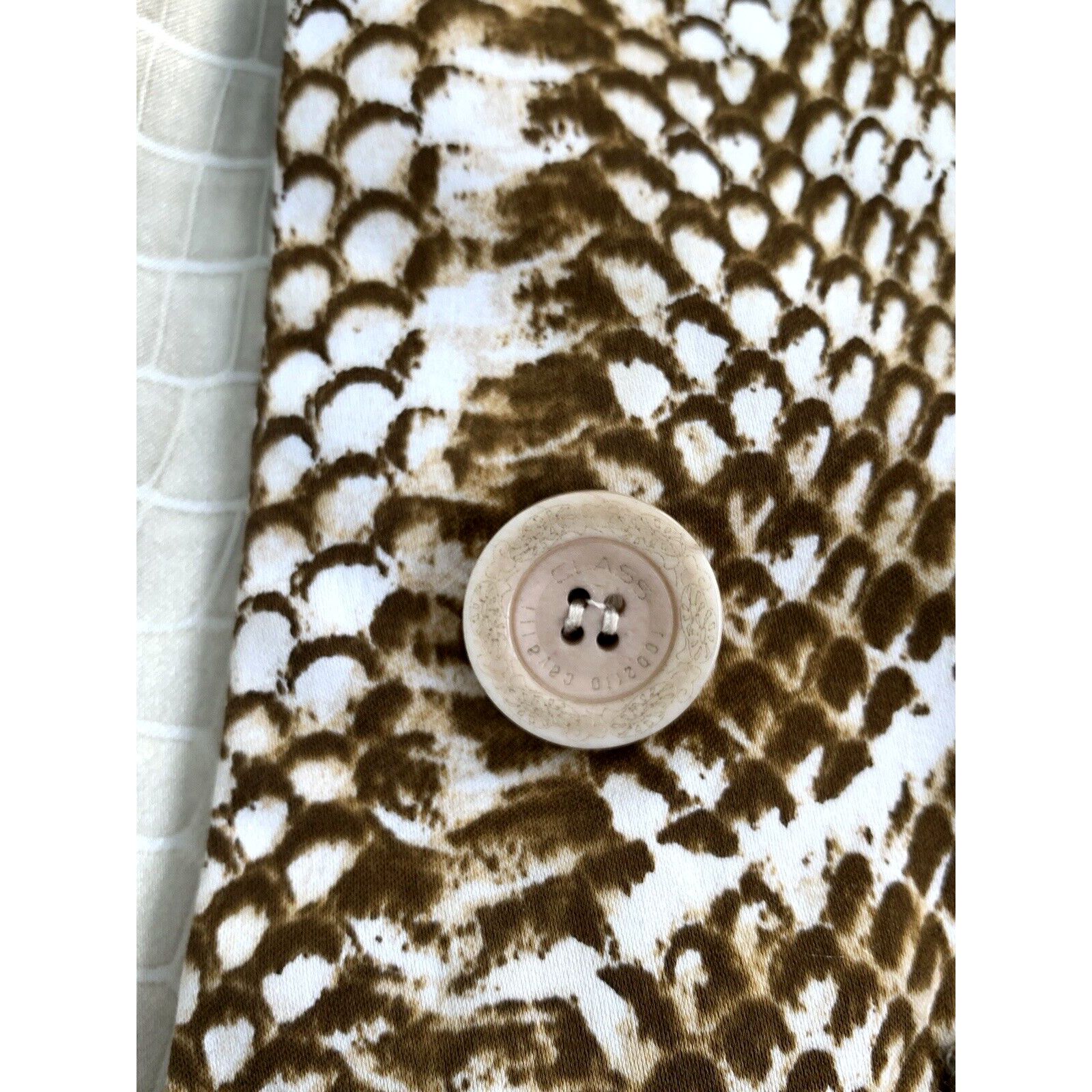 Roberto Cavalli × Vintage Women's ROBERTO CAVALLI Lizard Blazer Jacket SZ S-M EU 36-38 Size M / US 6-8 / IT 42-44 - 17 Thumbnail
