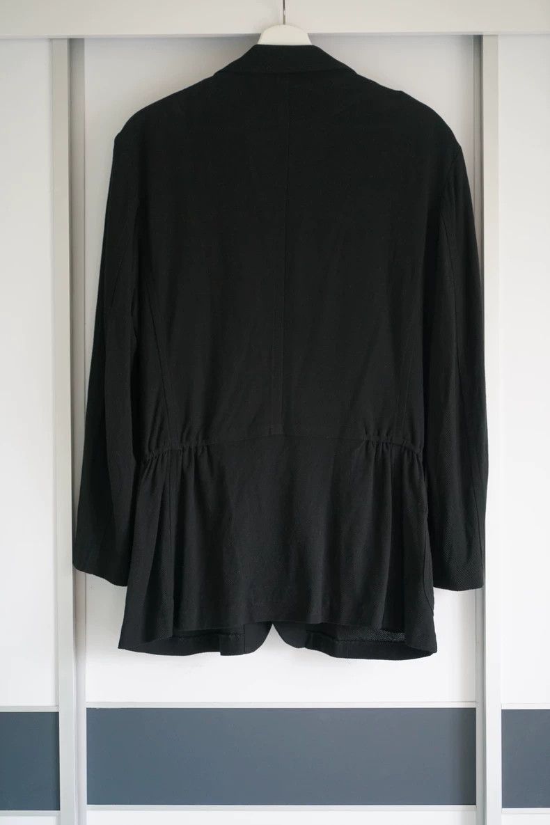 Yohji Yamamoto Yohji Yamamoto Yohji Yamamoto Lightweight Black Blazer Jac Size US S / EU 44-46 / 1 - 2 Thumbnail