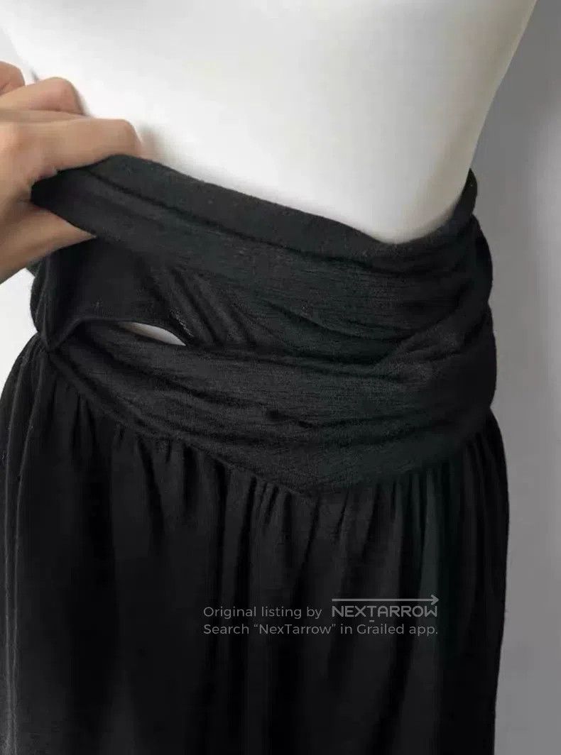 Junya Watanabe Junya Watanabe size F Drape Waist Wool Skirt Size 23" - 4 Thumbnail