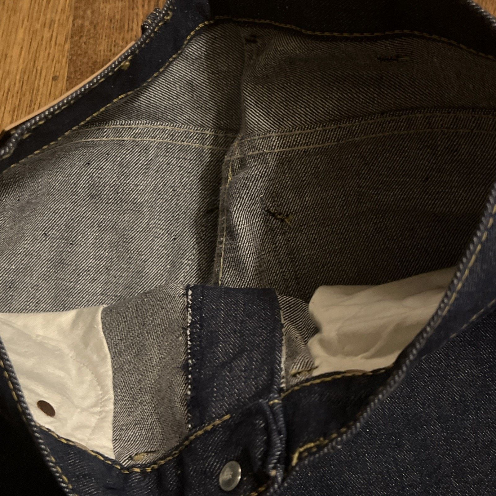 Original Montgomery Vintage 50s Montgomery Ward Deadstock 101 Jeans Selvedge Size US 28 / EU 44 - 17 Thumbnail